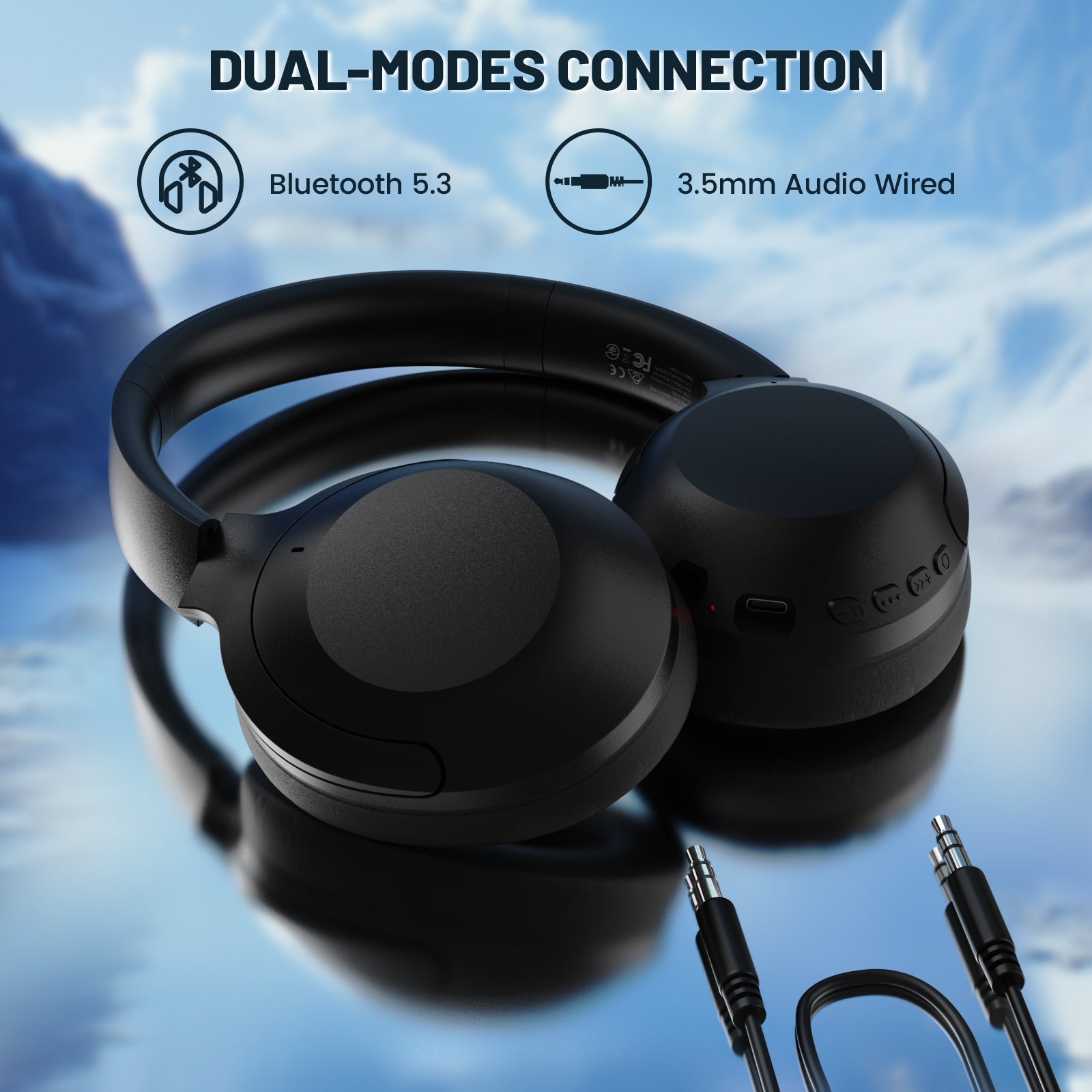 ATTACK SHARK G300 ANC Foldable Ultra-Light Dual-Mode Headphones