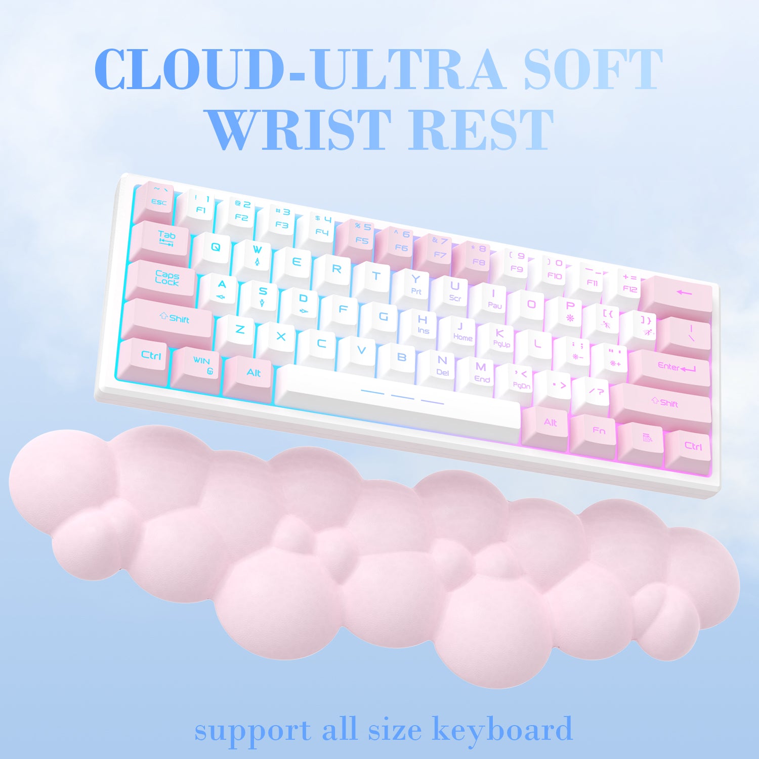 ATTACK SHARK Cloud Keyboard Wrist Rest