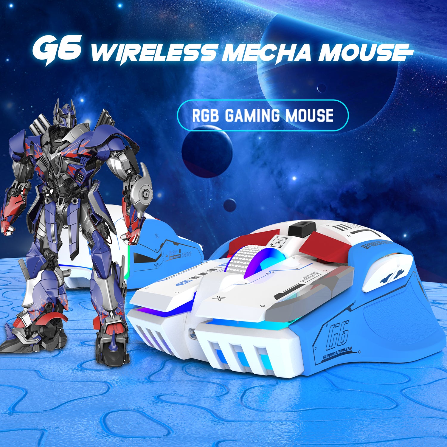 ATTACK SHARK G6 Tri-mode Gaming Mouse