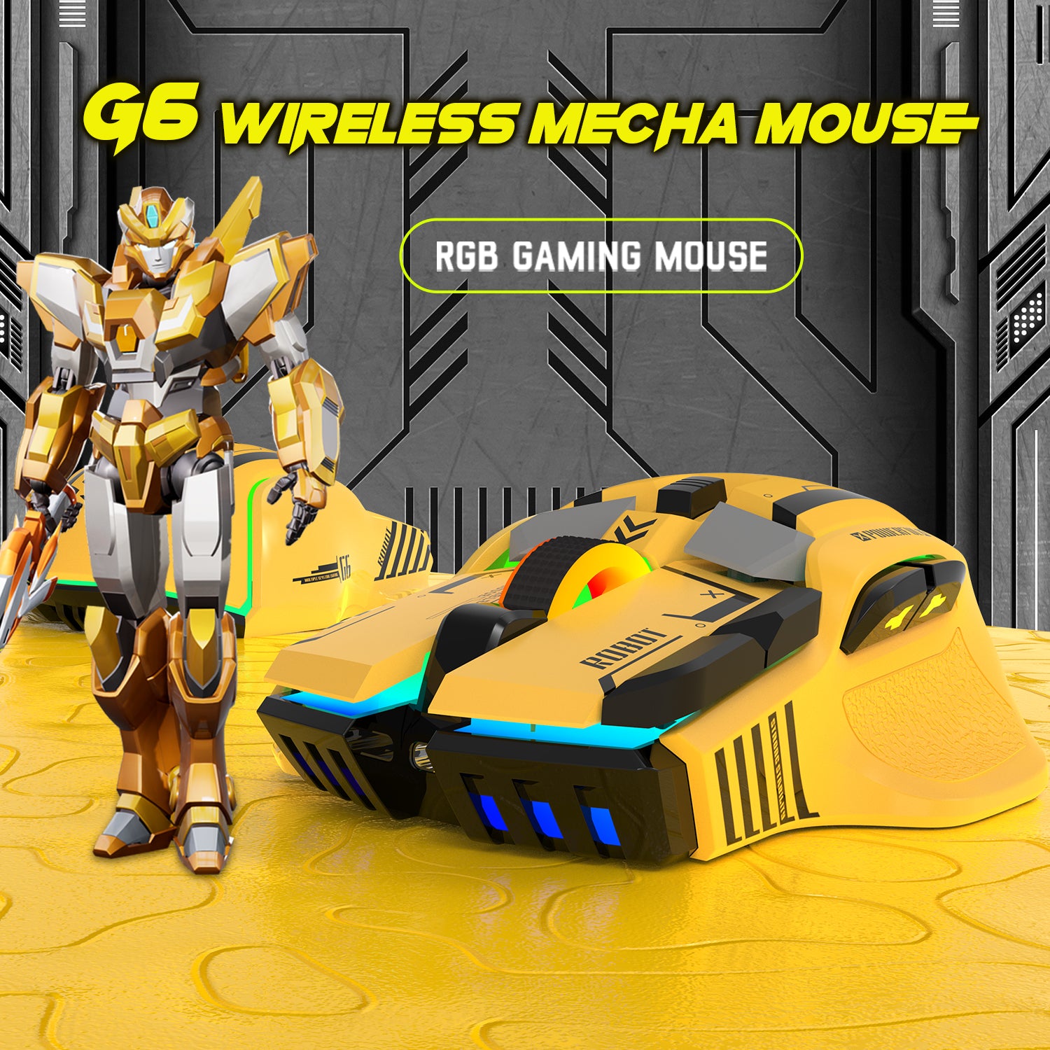 ATTACK SHARK G6 Tri-mode Gaming Mouse