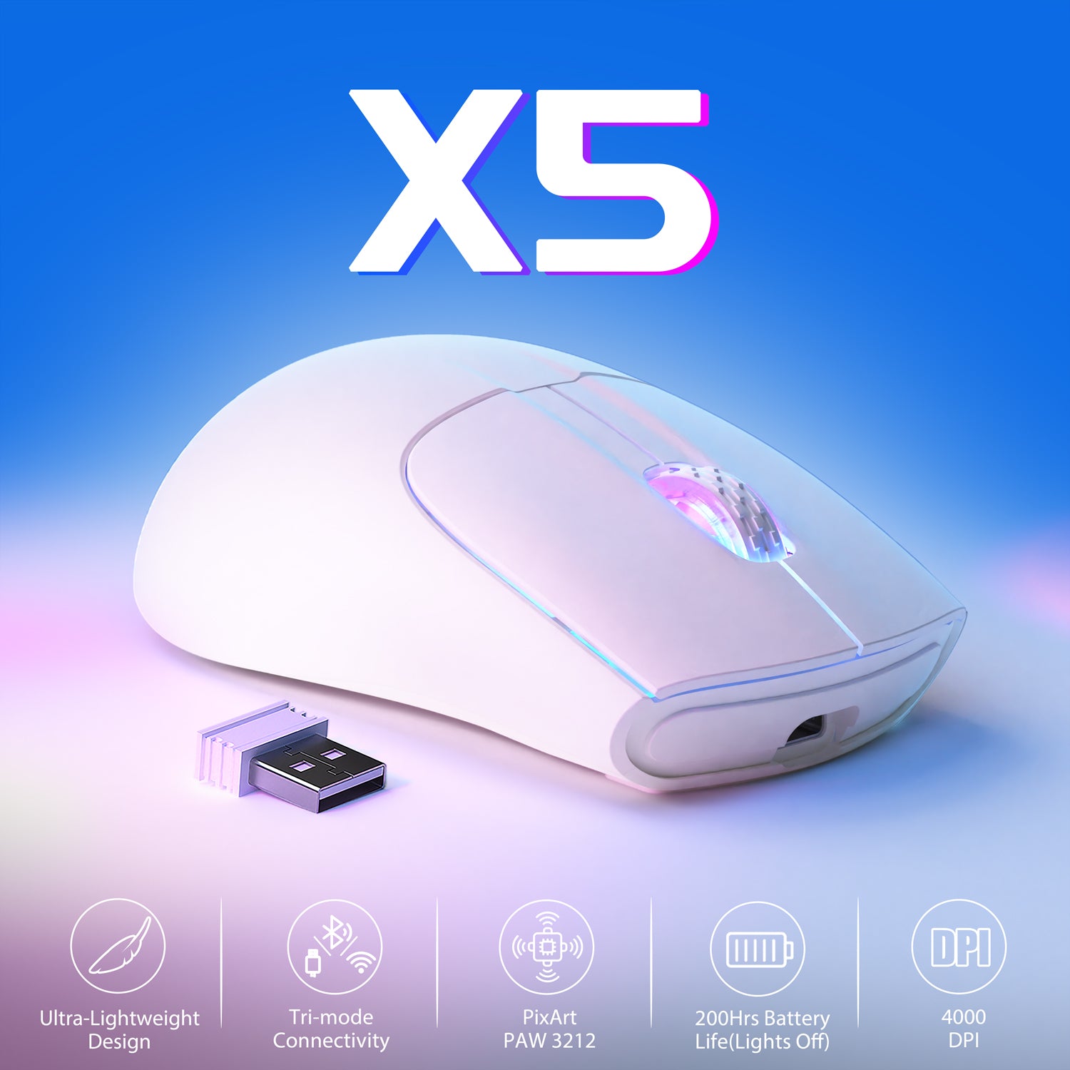 ATTACK SHARK X5 Wireless Gaming Mouse