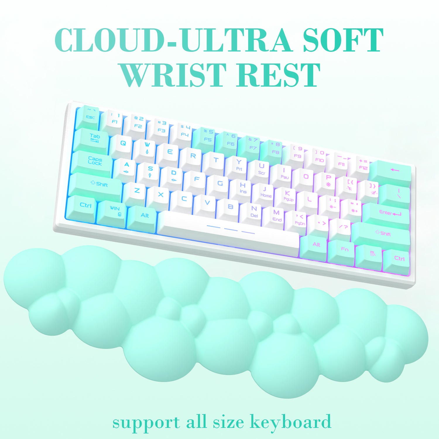 ATTACK SHARK Cloud Keyboard Wrist Rest