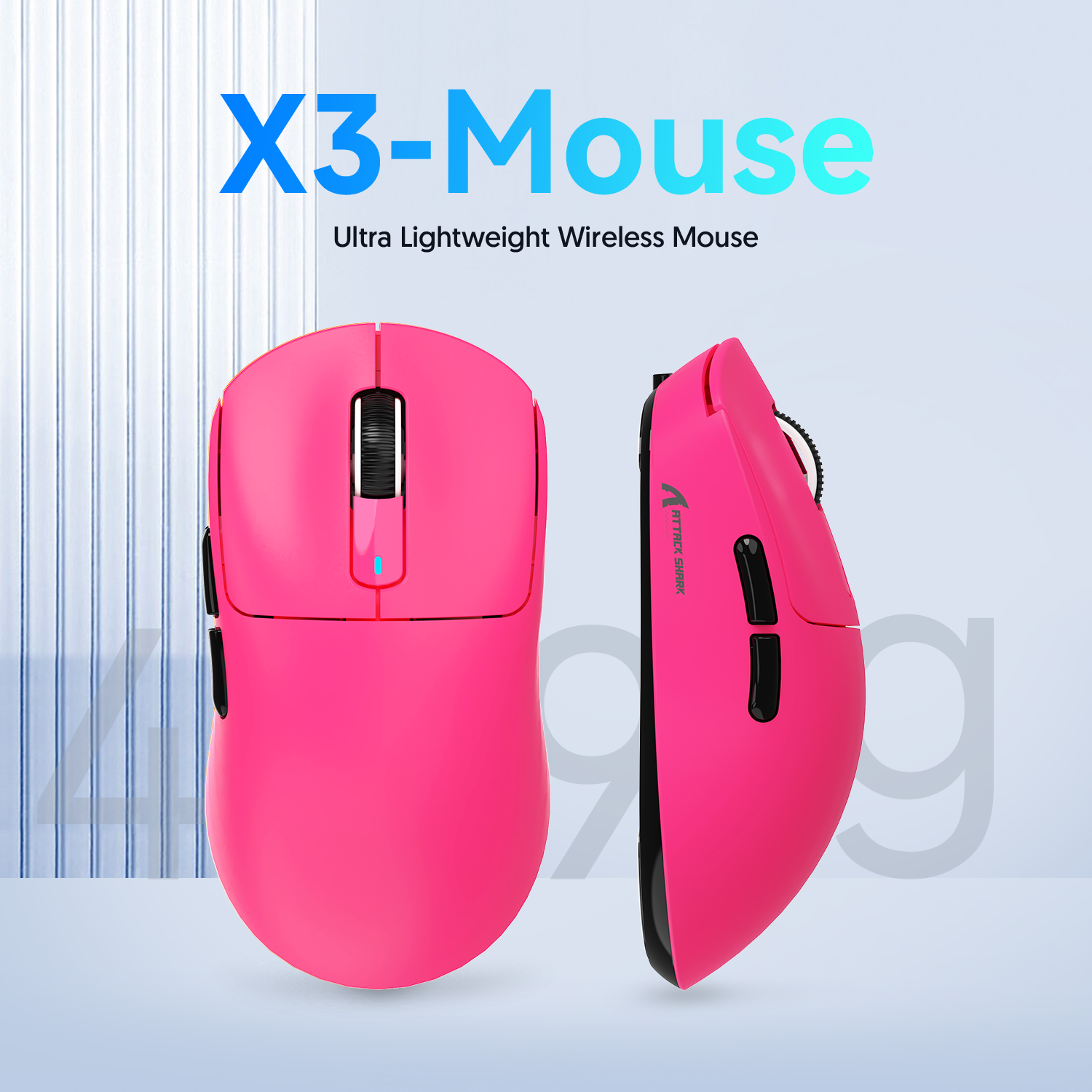 ATTACK SHARK X3 Wireless Gaming Mouse PAW3395 Superlight