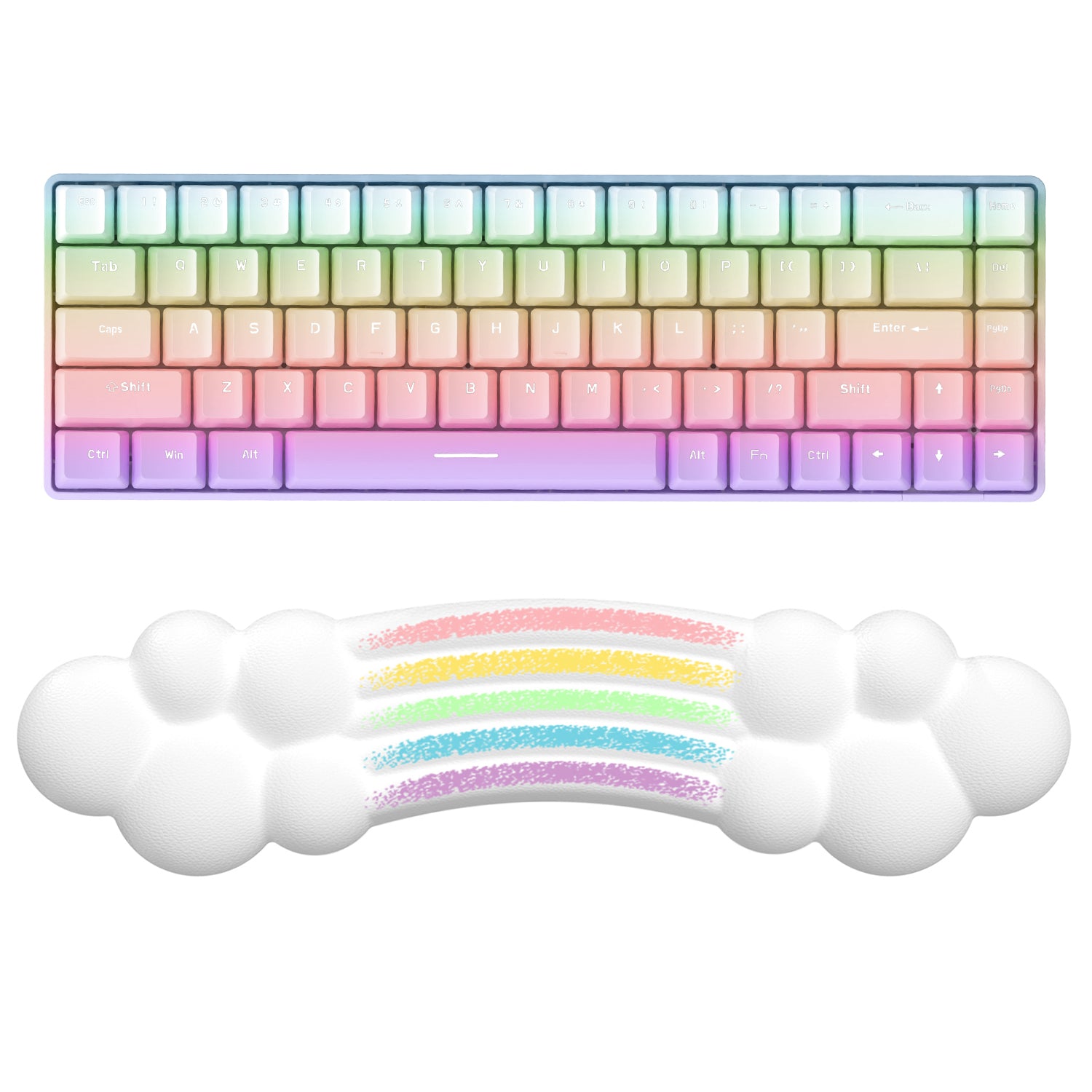 ATTACK SHARK X MAMBASNAKE Rainbow Cloud Keyboard Wrist Rest