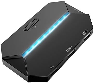 G6L Gaming Converter with RGB lighting and USB ports for keyboard and mouse