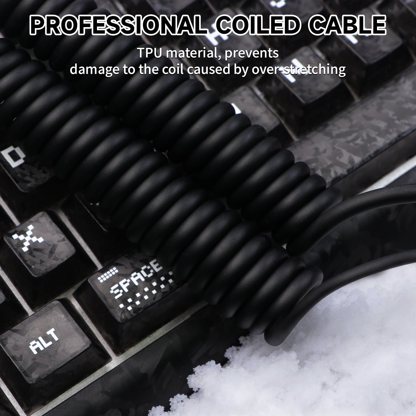 ATTACK SHARK C08 2-in-1 Custom Aviation Cable for 8kHz Magnetic Keyboards