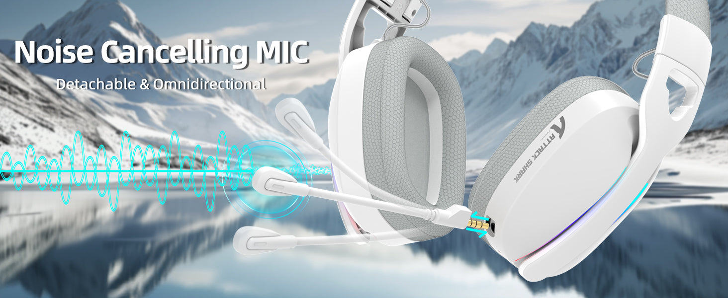 ATTACK SHARK L90 Foldable RGB Ultra-Light Tri-Mode Gaming Headset