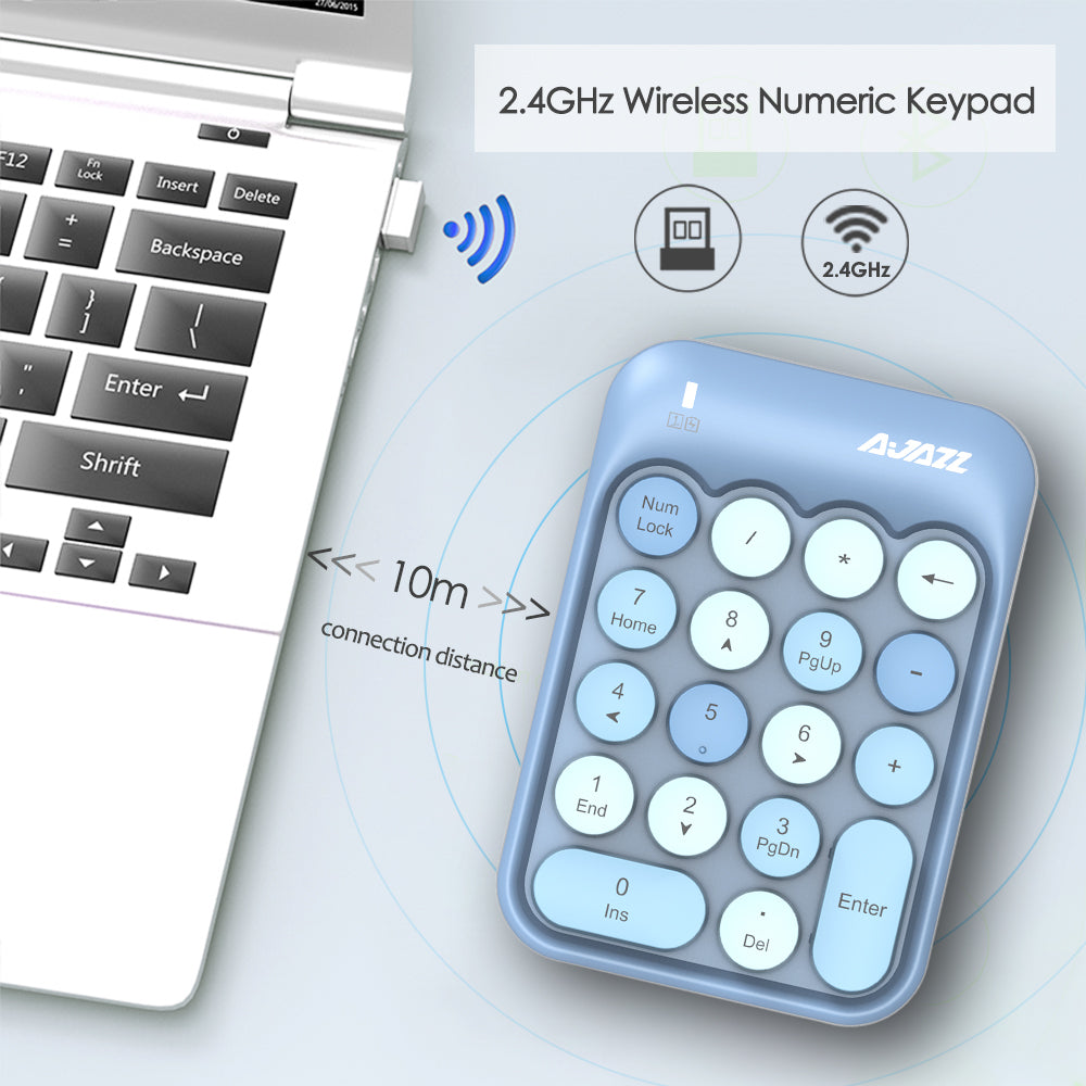 ATTACK SHARK X AJAZZ AK18 Wireless Numeric Keypad