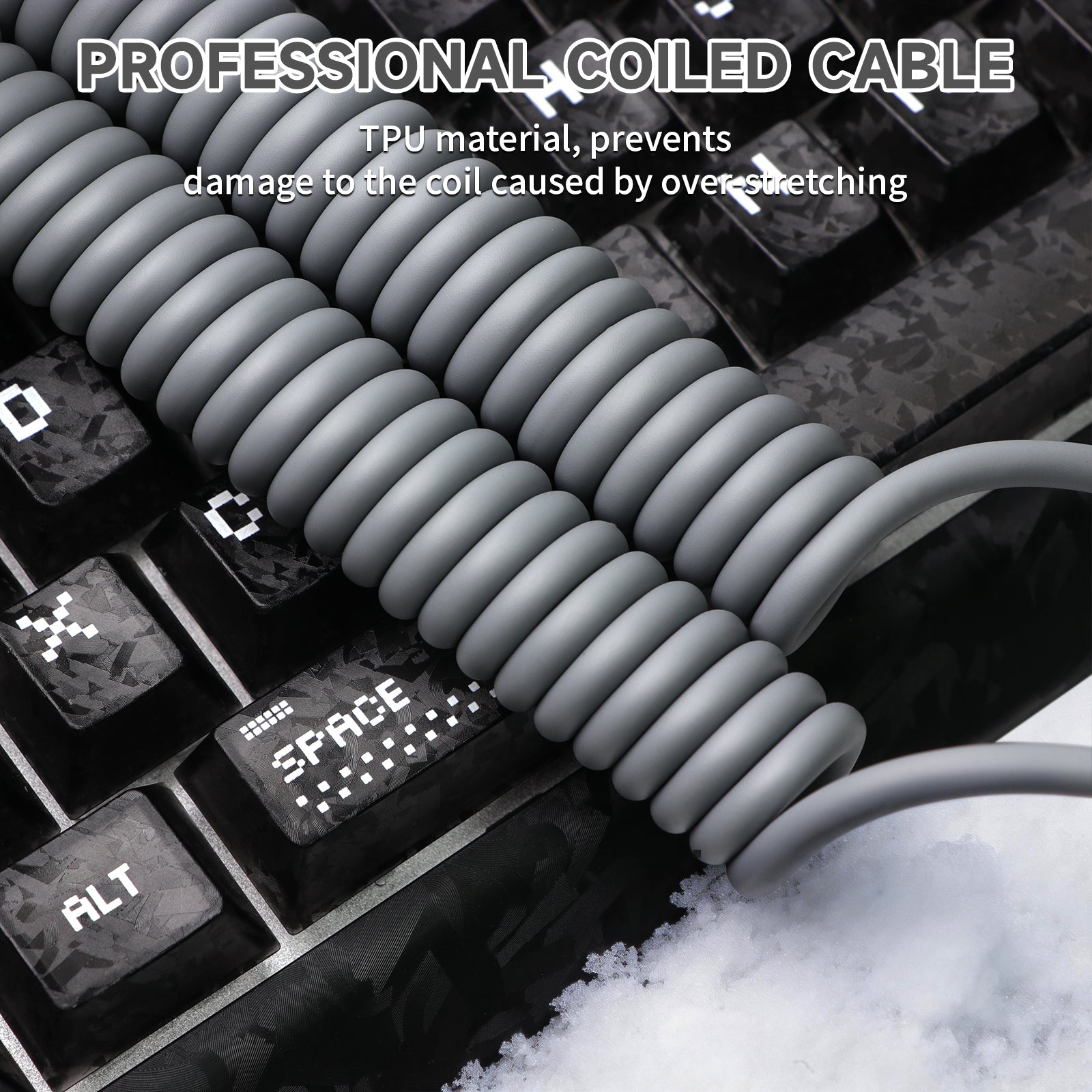 ATTACK SHARK C08 2-in-1 Custom Aviation Cable for 8kHz Magnetic Keyboards