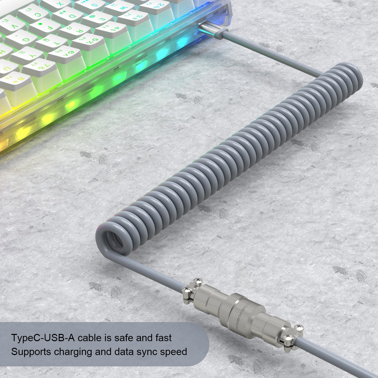 ATTACK SHARK x MAMBASNAKE C01 Coiled Cable