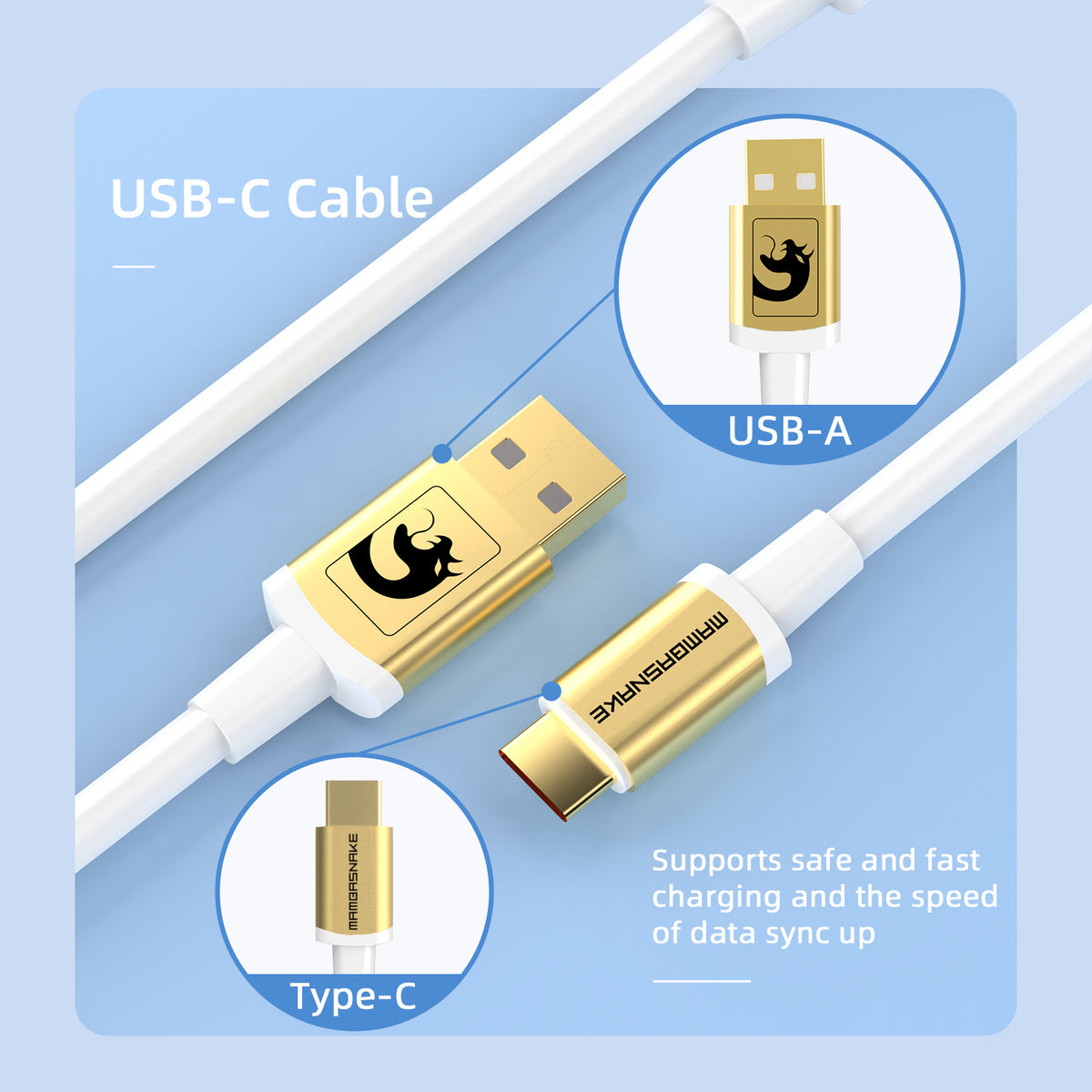 ATTACK SHARK x MAMBASNAKE C02 Coiled Cable
