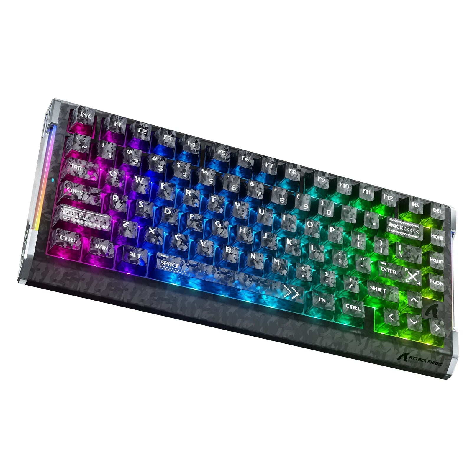 ATTACK SHARK R86 HE Carbon Fiber Rapid Trigger Keyboard Magnetic Switch