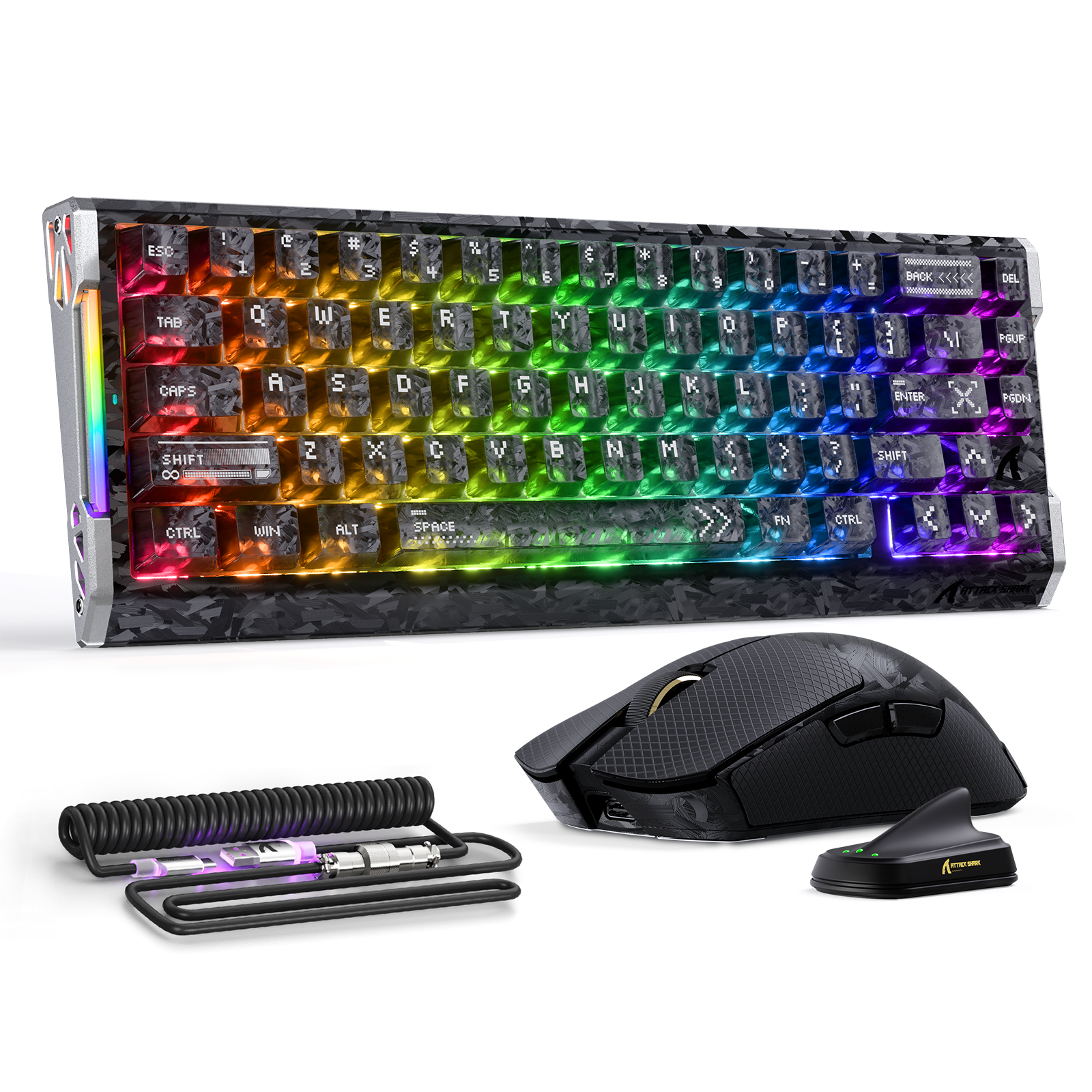 ATTACK SHARK X11 ULTRA & R68 HE Carbon Fiber Gaming Bundle