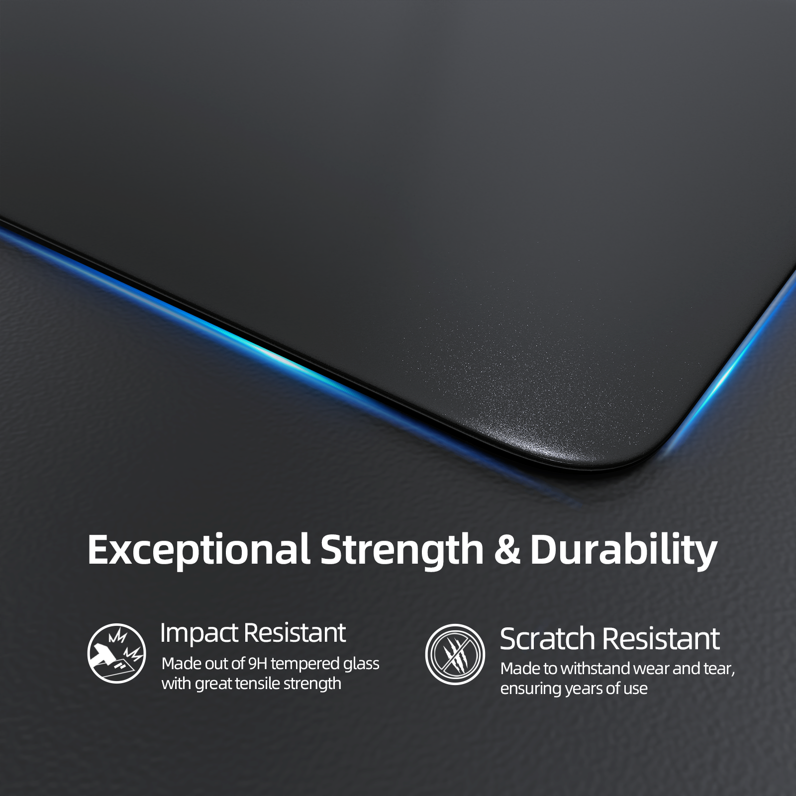 ATTACK SHARK CM05 Tempered Glass Gaming Mouse Pad