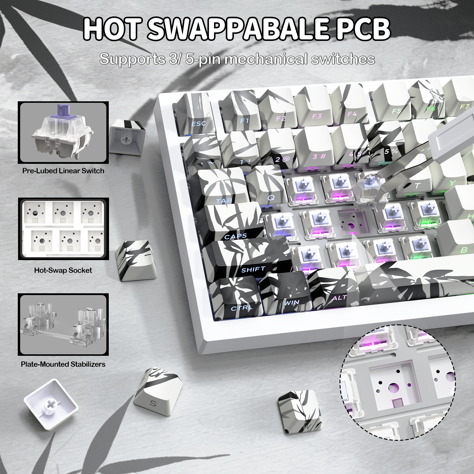 ATTACK SHARK X820Ultra Tri-mode Gasket Mechanical Keyboard