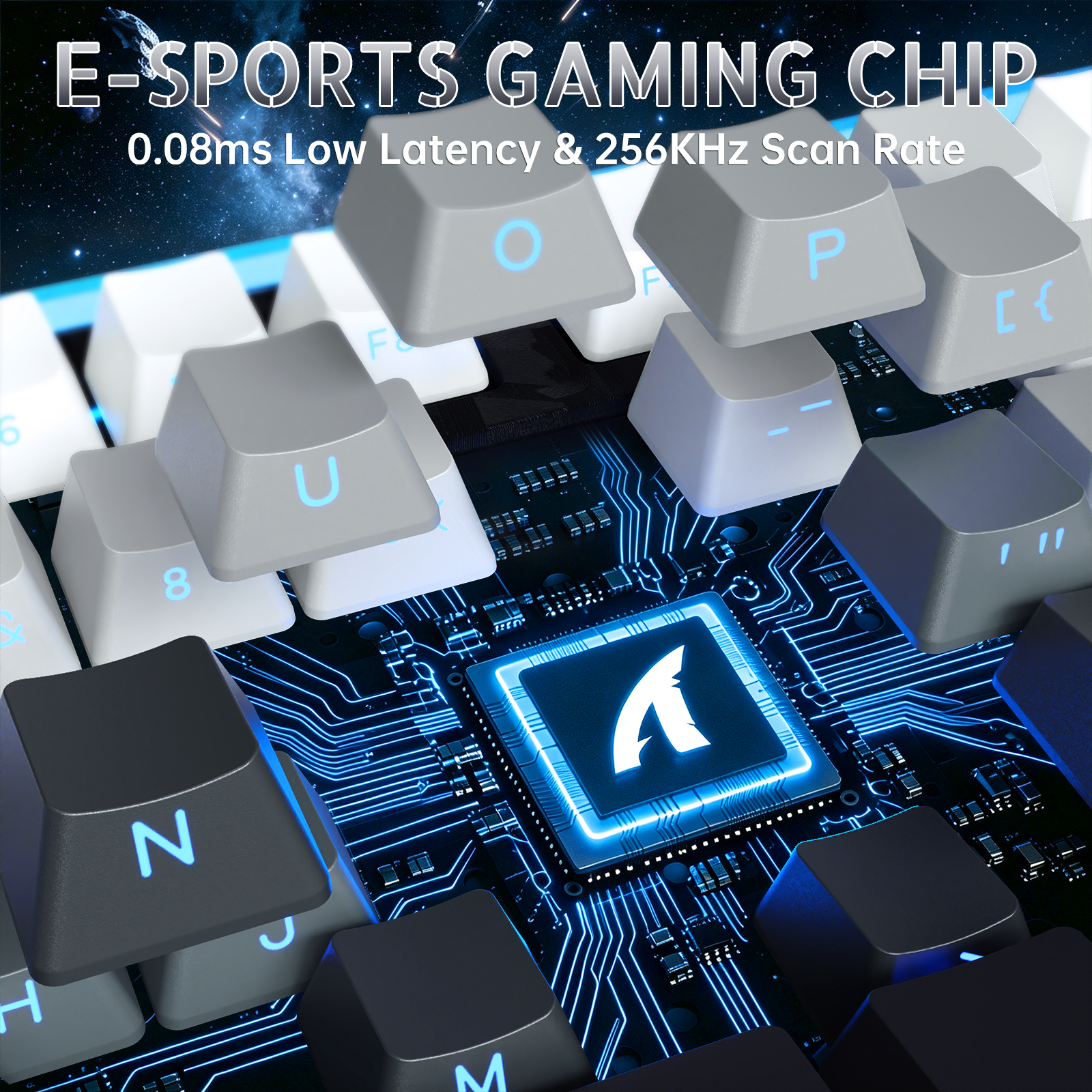 ATTACK SHARK R98 HE Carbon Fiber Wired Rapid Trigger Magnetic Switch Keyboard With C01 Ultra RGB Coiled Cable