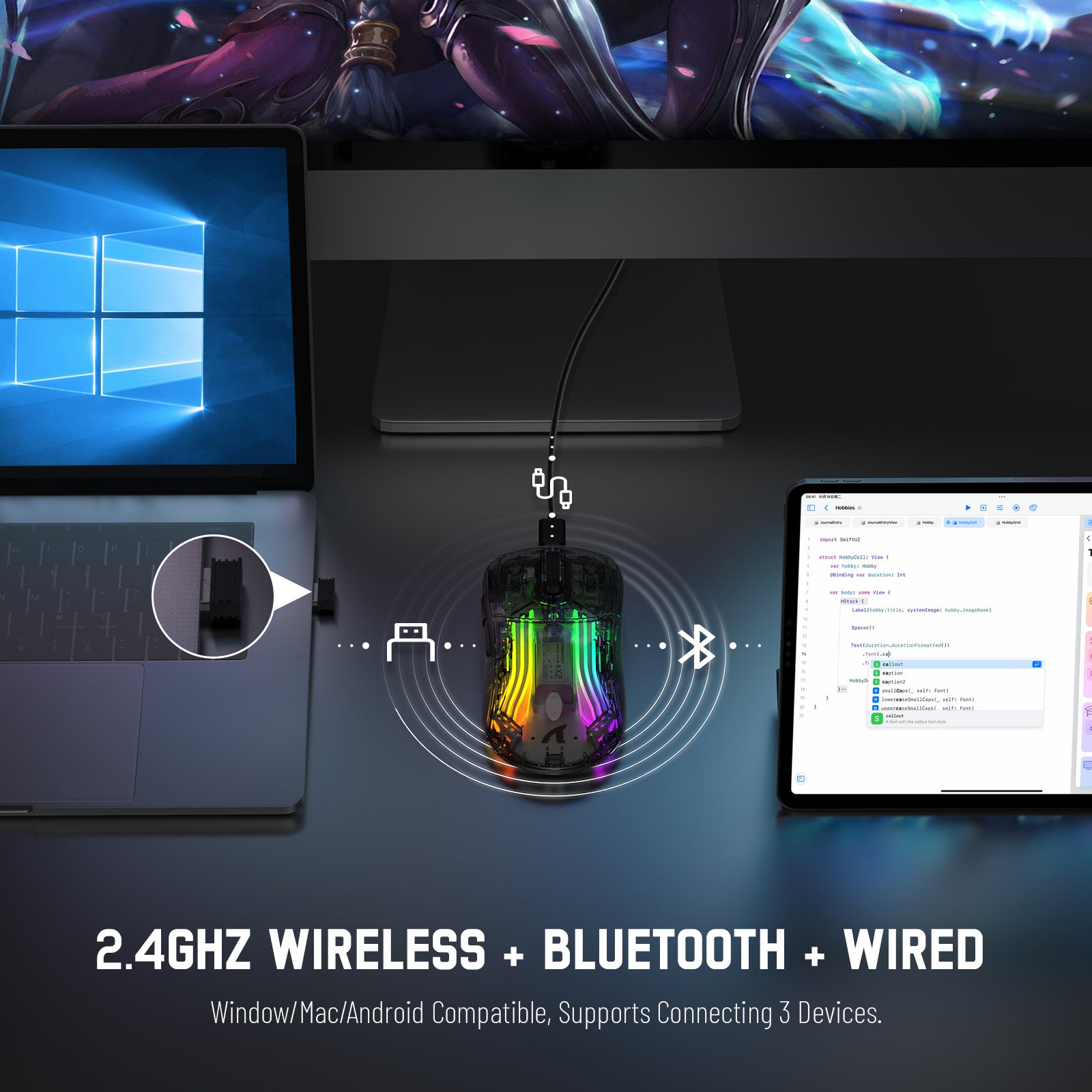 ATTACK SHARK X2 Wireless Gaming Mouse