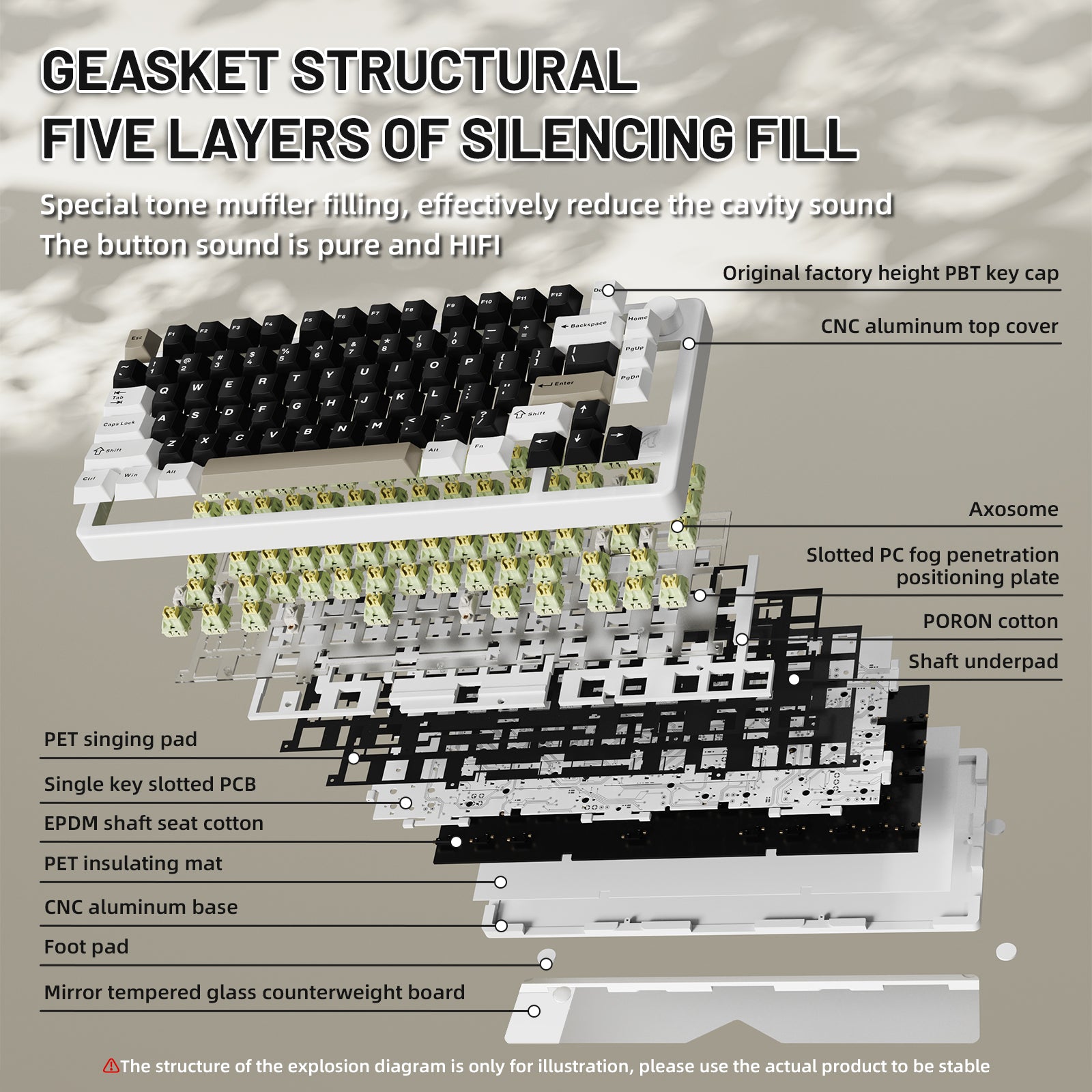 Teclado de aluminio completo ATTACK SHARK X86