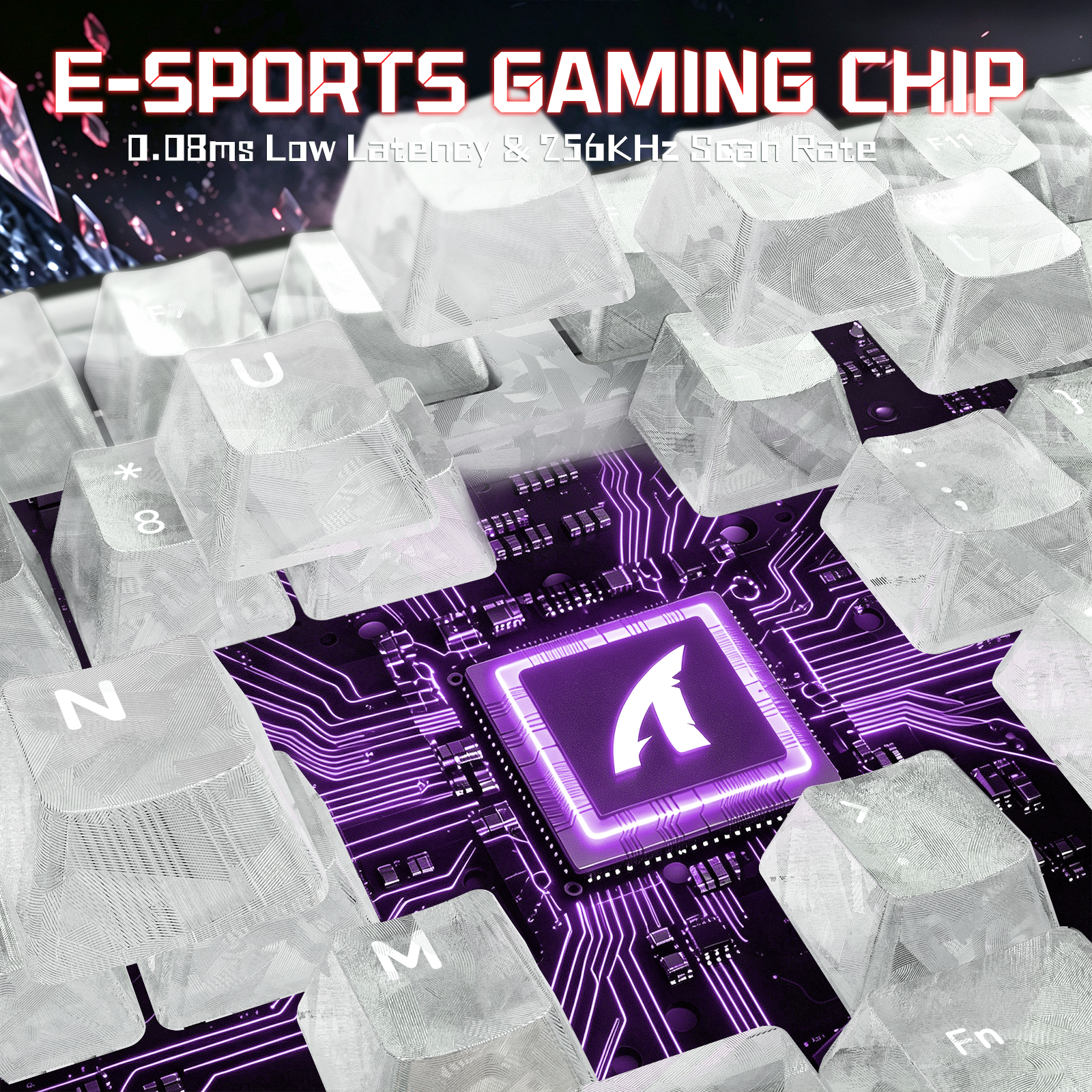 ATTACK SHARK R98 HE Carbon Fiber Wired Rapid Trigger Magnetic Switch Keyboard With C01 Ultra RGB Coiled Cable