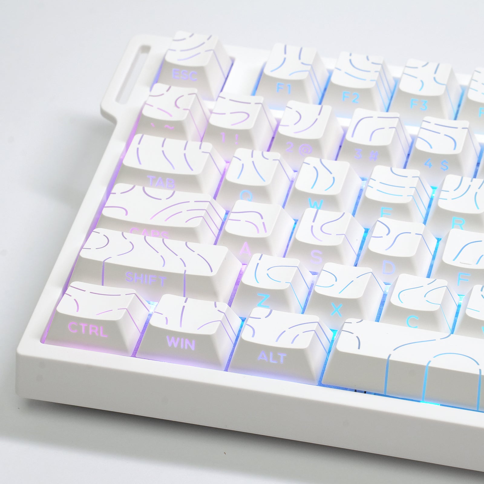 ATTACK SHARK SK06 135 Keys Shine-Through Keycaps, ANSI/ISO