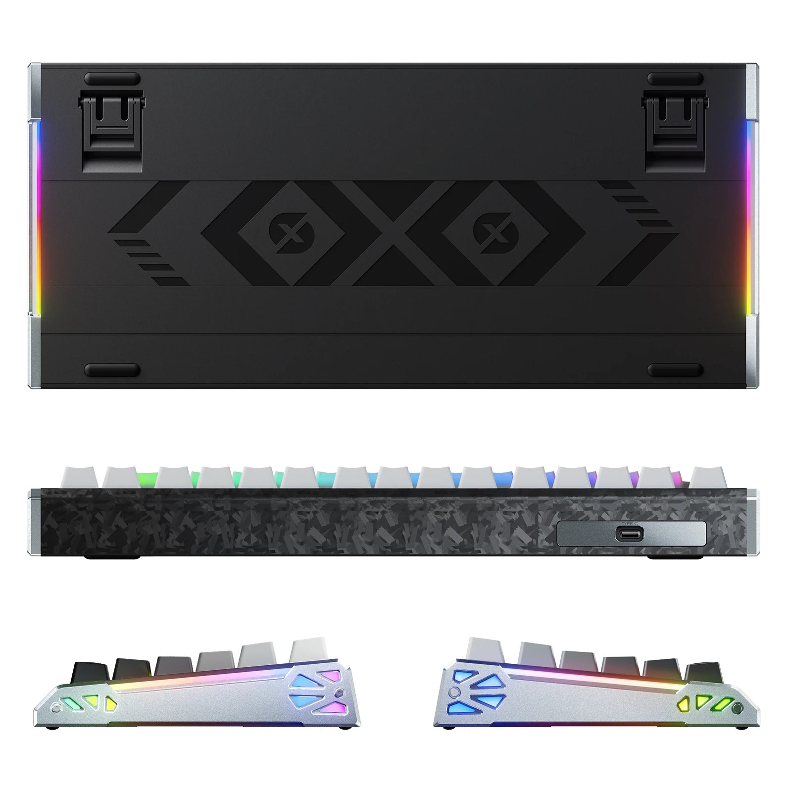 ATTACK SHARK R86 HE Carbon Fiber Rapid Trigger Keyboard Magnetic Switch