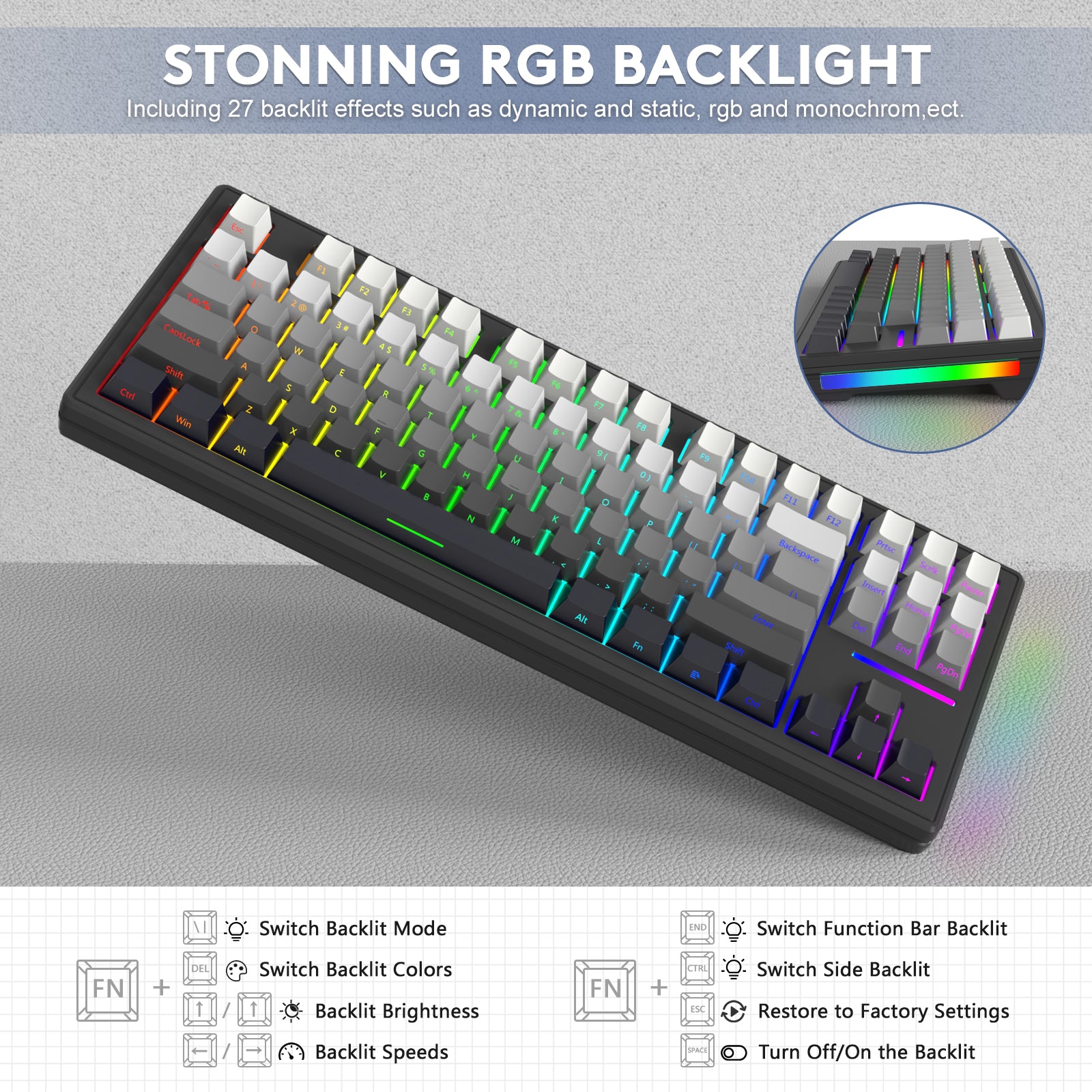 ATTACK SHARK M87 Wireless Mechanical Keyboard