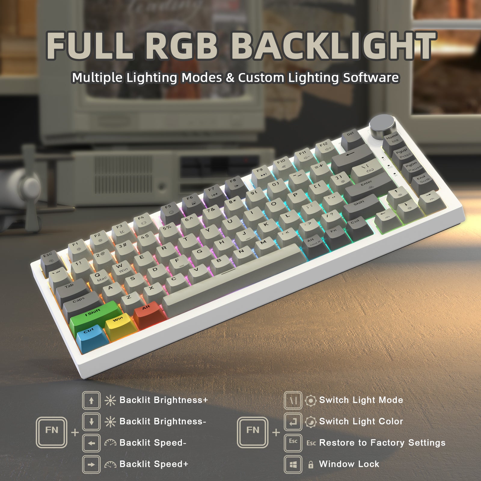 ATTACK SHARK K85 Rapid Trigger Keyboard Magnetic Switch