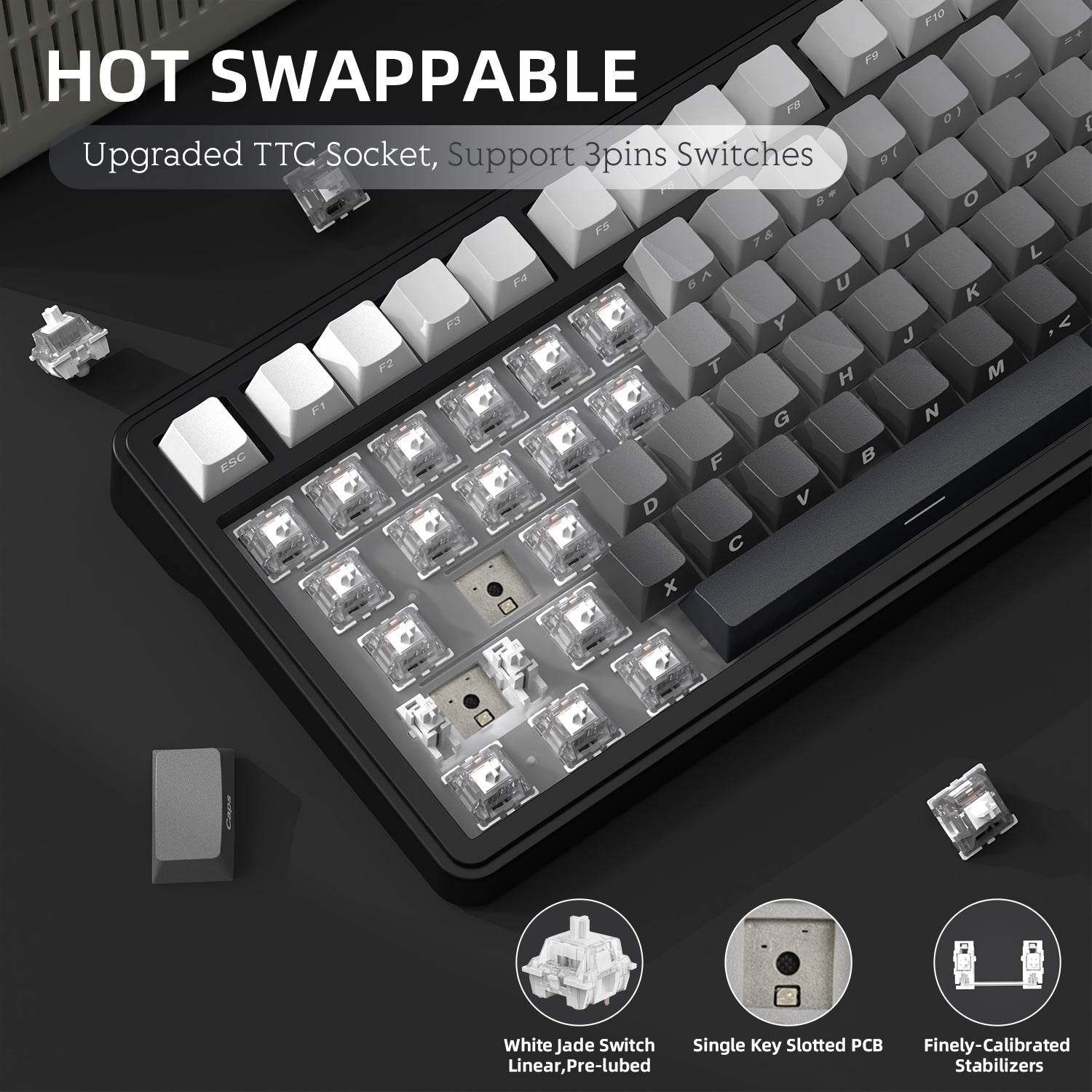 ATTACK SHARK X85 Wireless Mechanical Keyboard