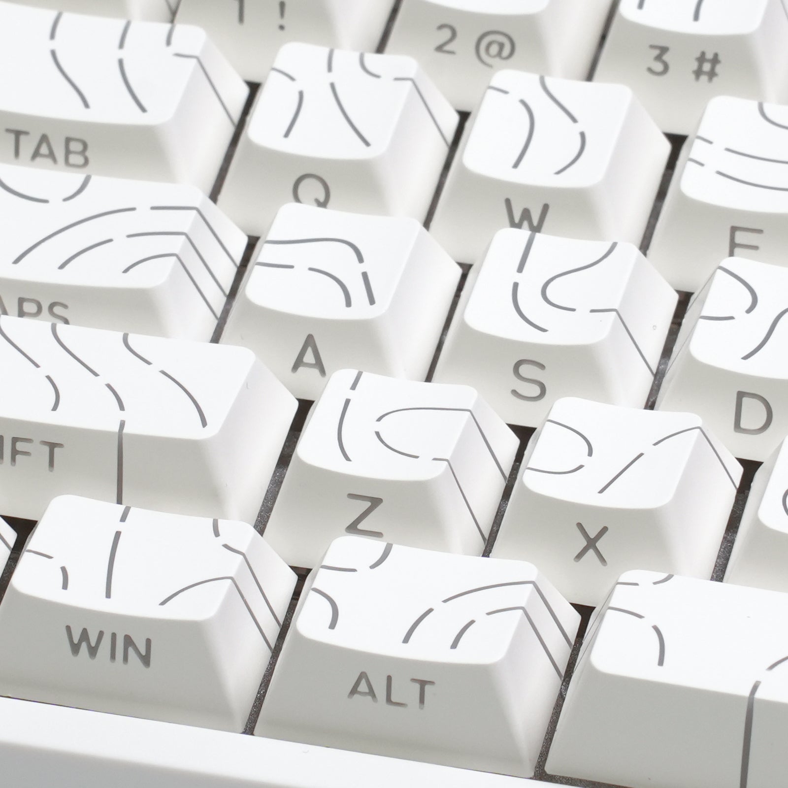ATTACK SHARK SK06 135 Keys Shine-Through Keycaps, ANSI/ISO