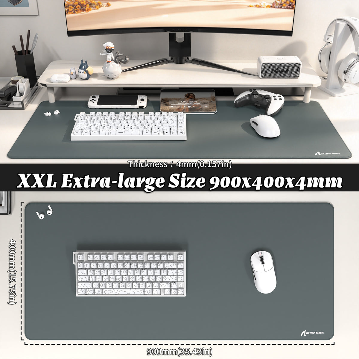 ATTACK SHARK CM02PRO eSport Gaming Mousepad (900x400x4 MM)
