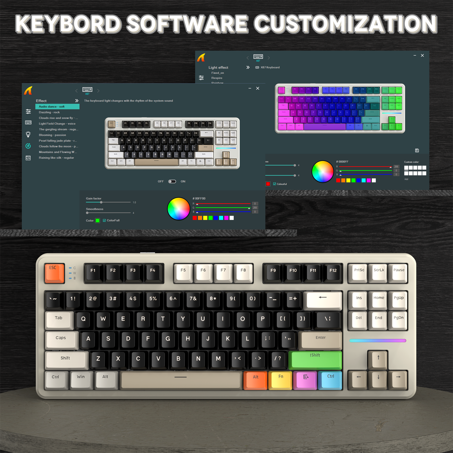 ATTACK SHARK X87 Tri-mode Gasket Mechanical Keyboard
