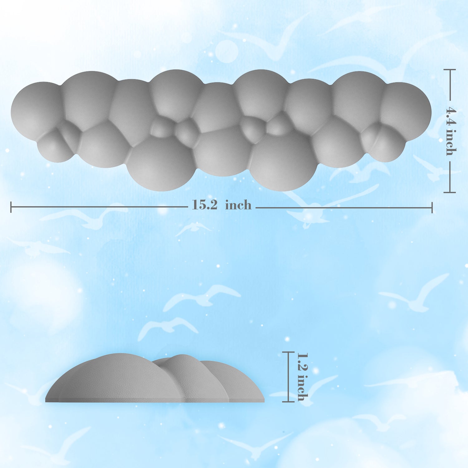 ATTACK SHARK Cloud Keyboard Wrist Rest