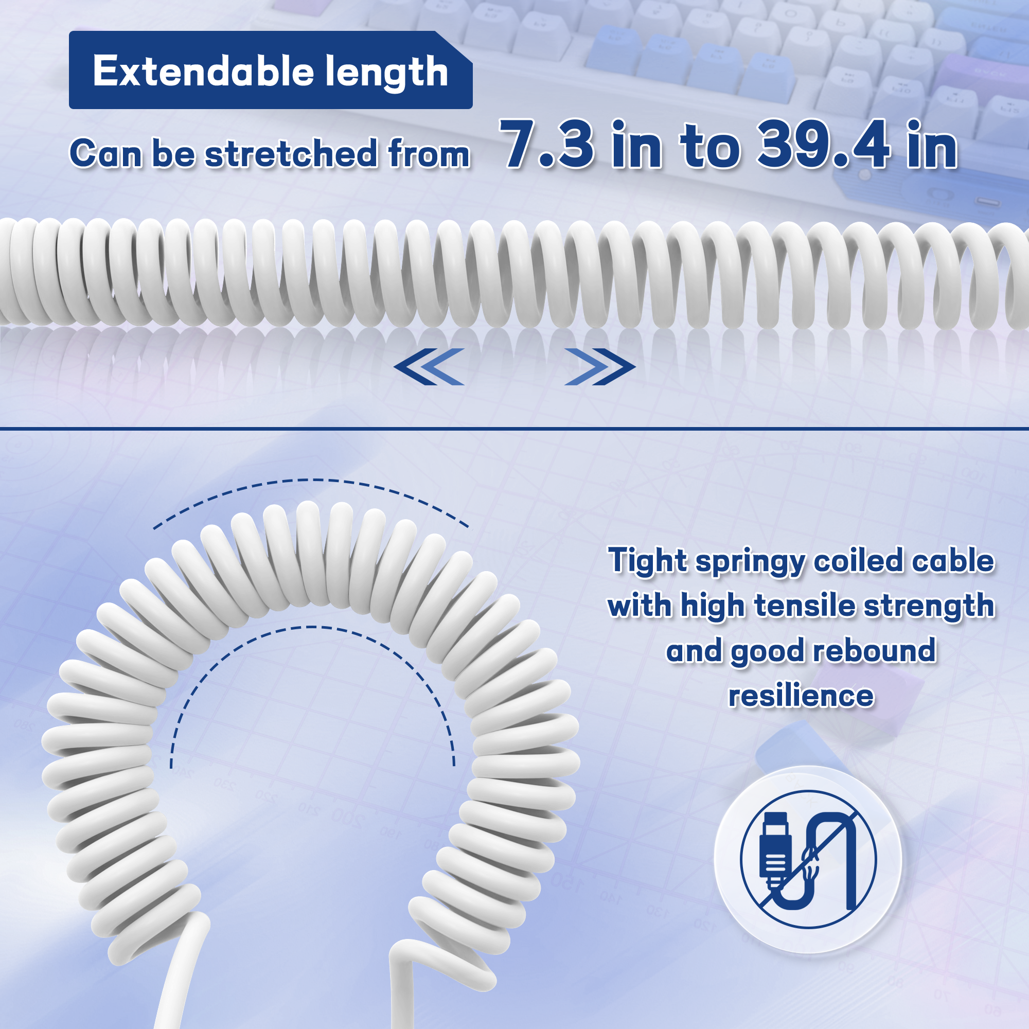 ATTACK SHARK C04-C COILED CABLE