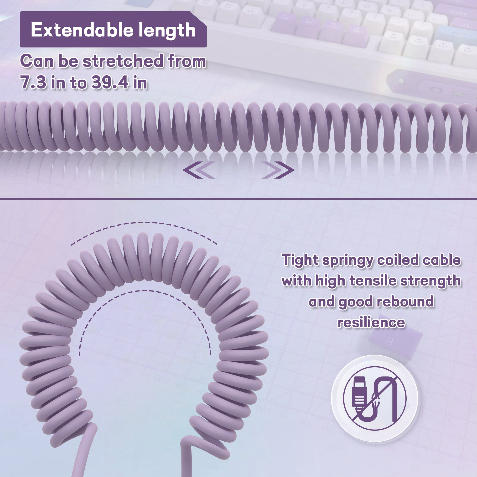 ATTACK SHARK C04-C COILED CABLE