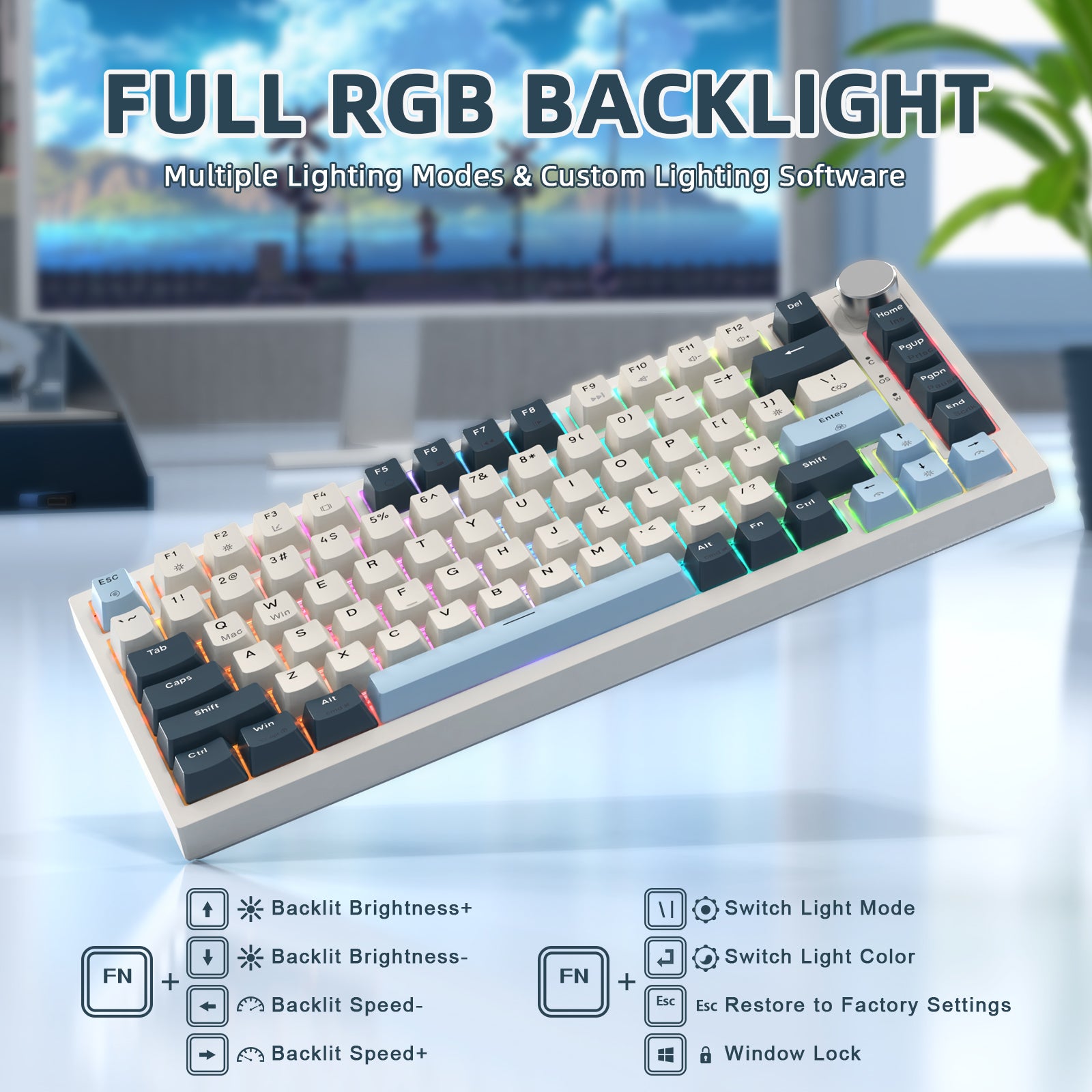 ATTACK SHARK K85 Rapid Trigger Keyboard Magnetic Switch