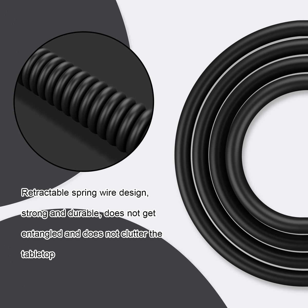ATTACK SHARK x MAMBASNAKE C01 Coiled Cable