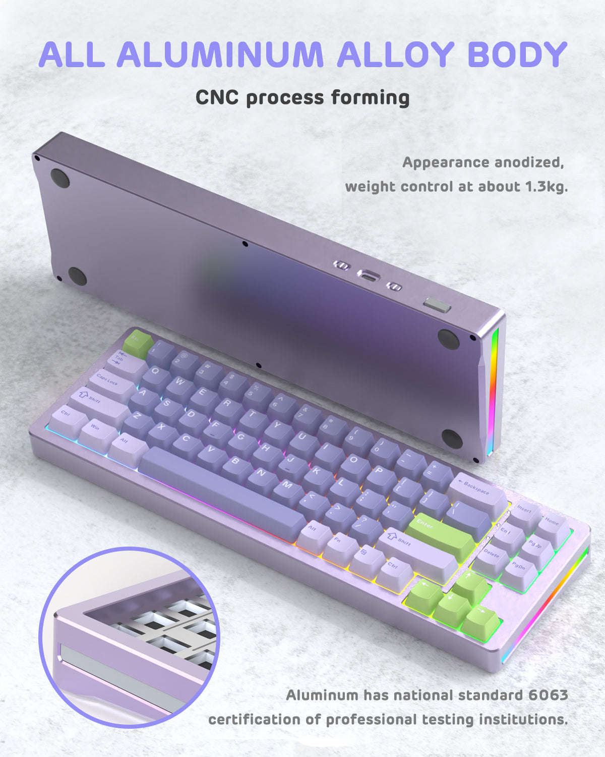 ATTACK SHARK x XINMENG M71 Knob CNC Aluminum Wireless Mechanical Keyboard