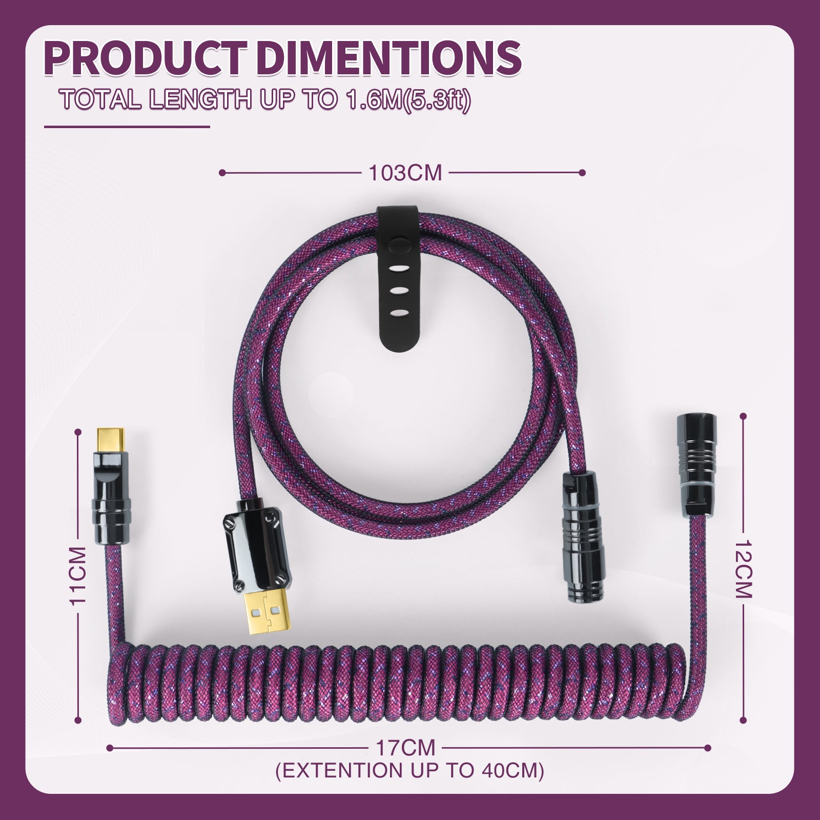 ATTACK SHARK C05 Coiled Cable