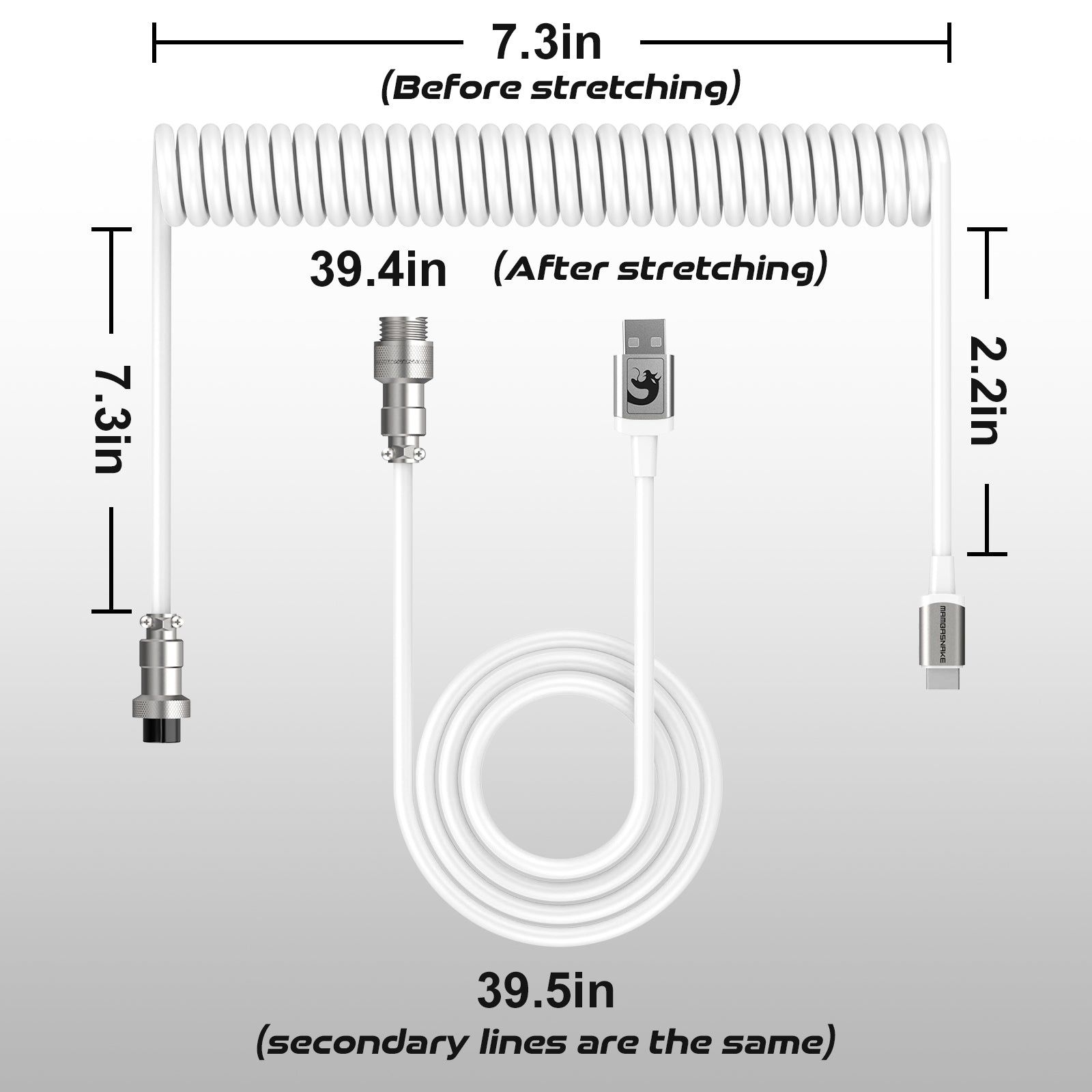 ATTACK SHARK C04 COILED CABLE