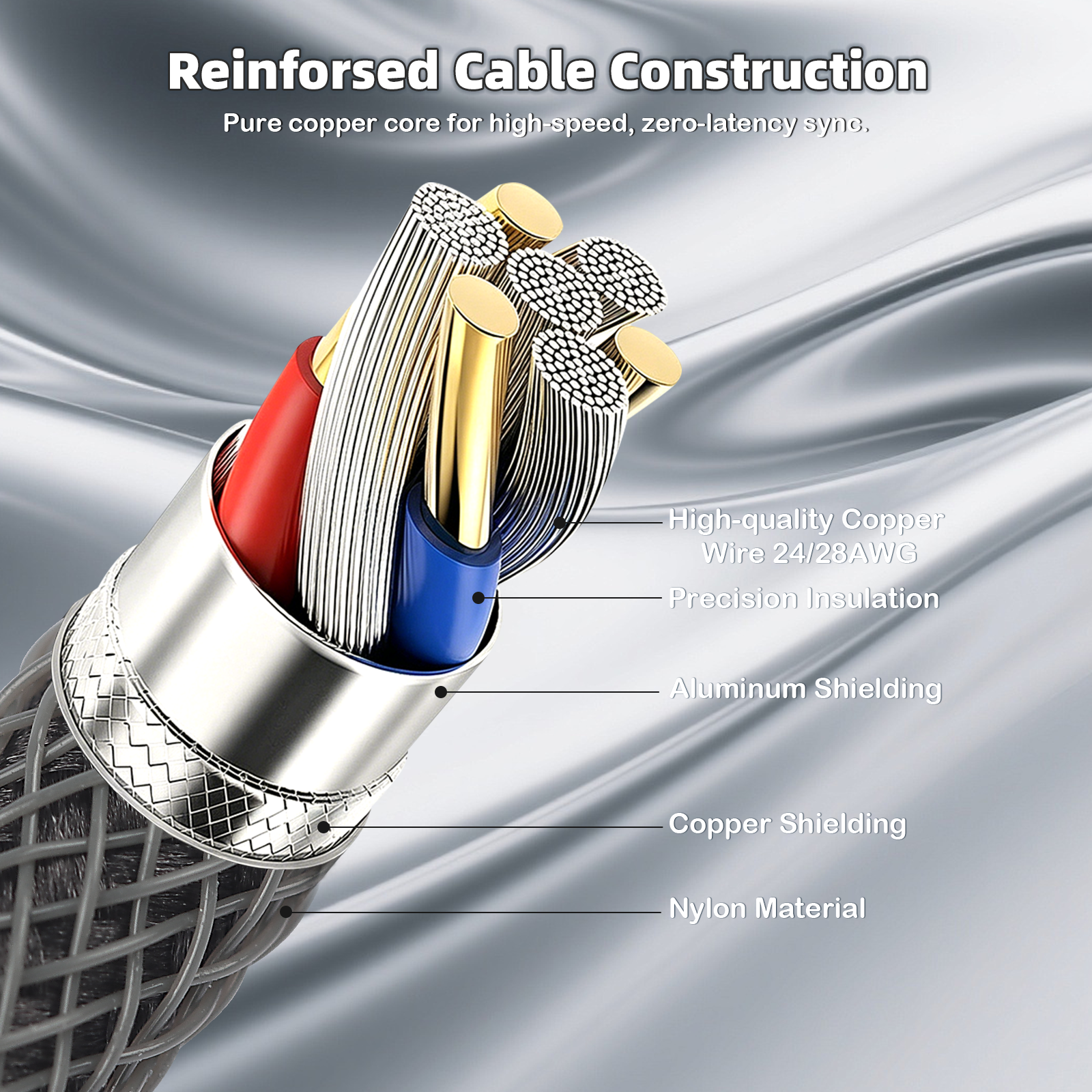 ATTACK SHARK C01ULTIMATE Coiled Cable for 8KHz Magnetic Keyboard