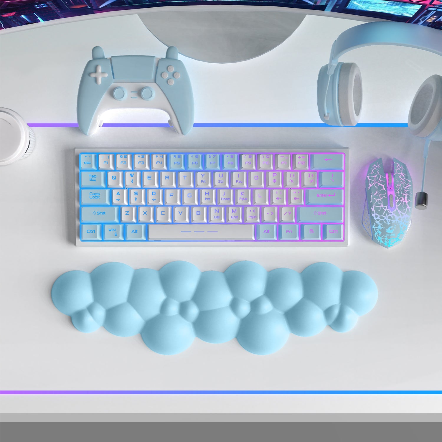 ATTACK SHARK Cloud Keyboard Wrist Rest