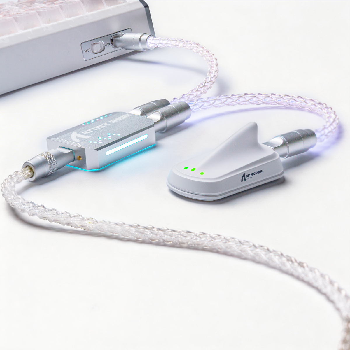 8KHz Magnetic Switch Keyboard Cable | 2-in-1 RGB USB C - Attack Shark
