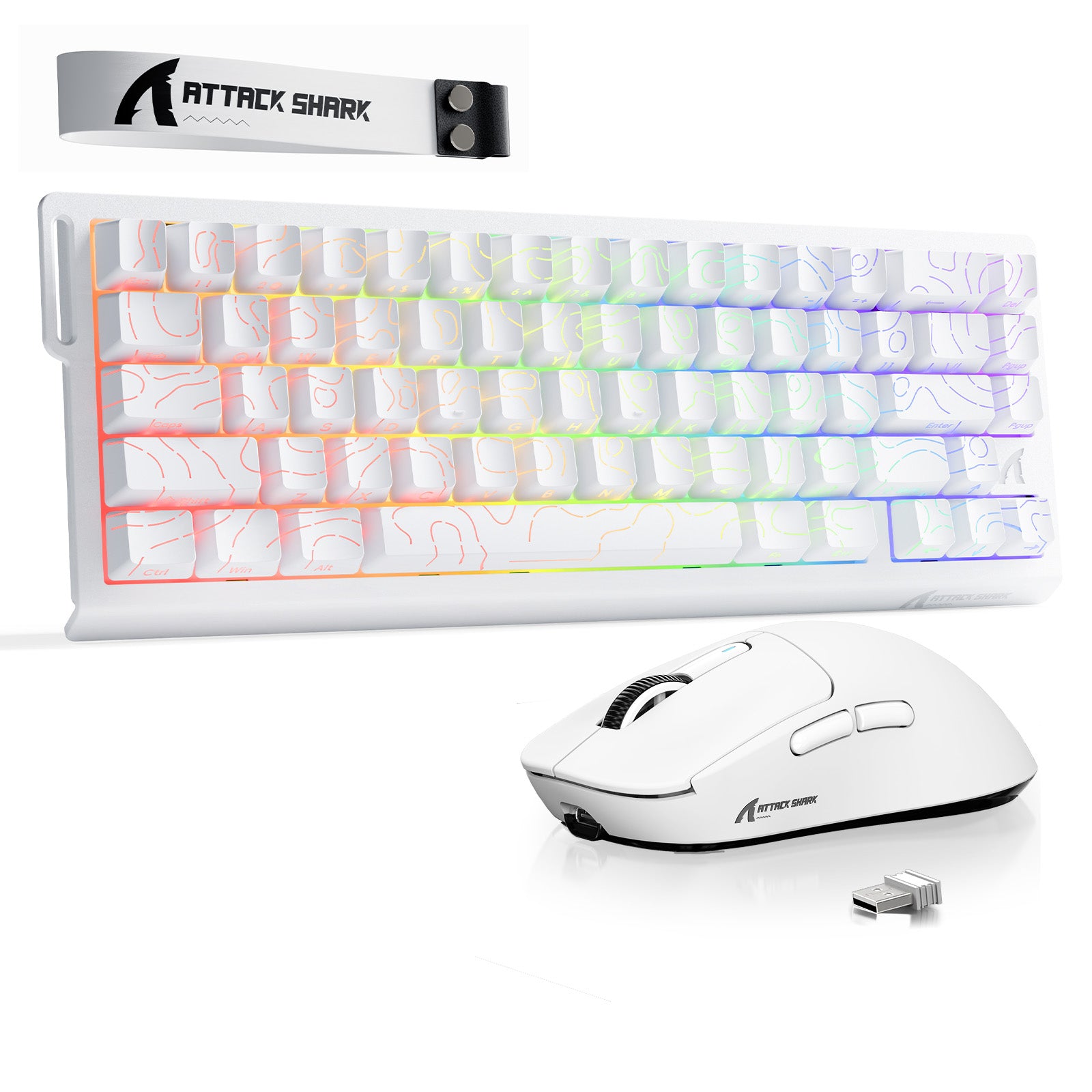 ATTACK SHARK X68HE Rapid Trigger Keyboard + X3 Wireless Gaming Mouse Bundle