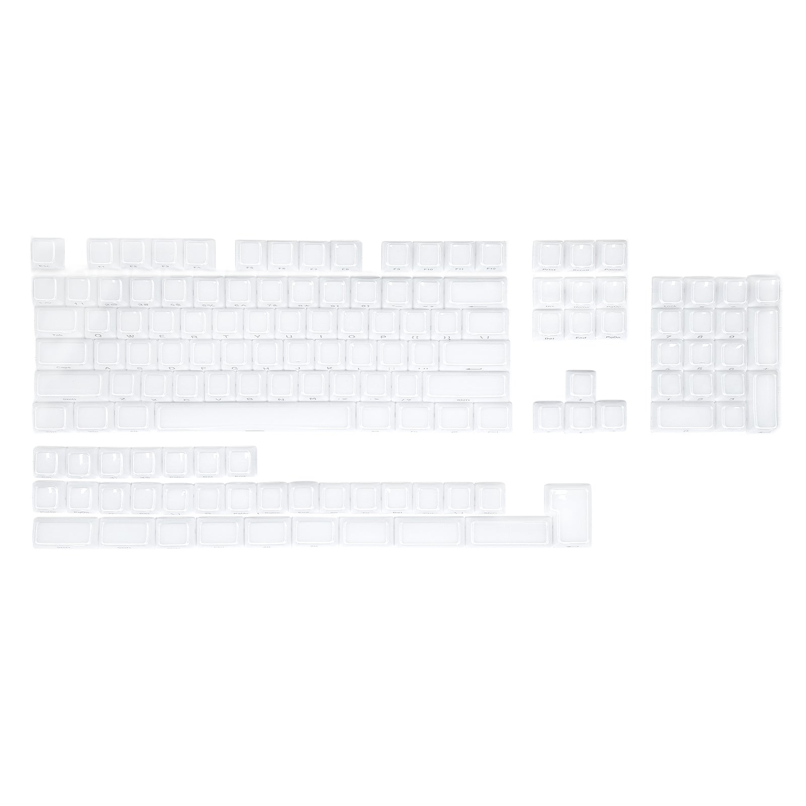 ATTACK SHARK SK03 136 Keys Crystal Keycaps, ASA Profile, ANSI/ISO