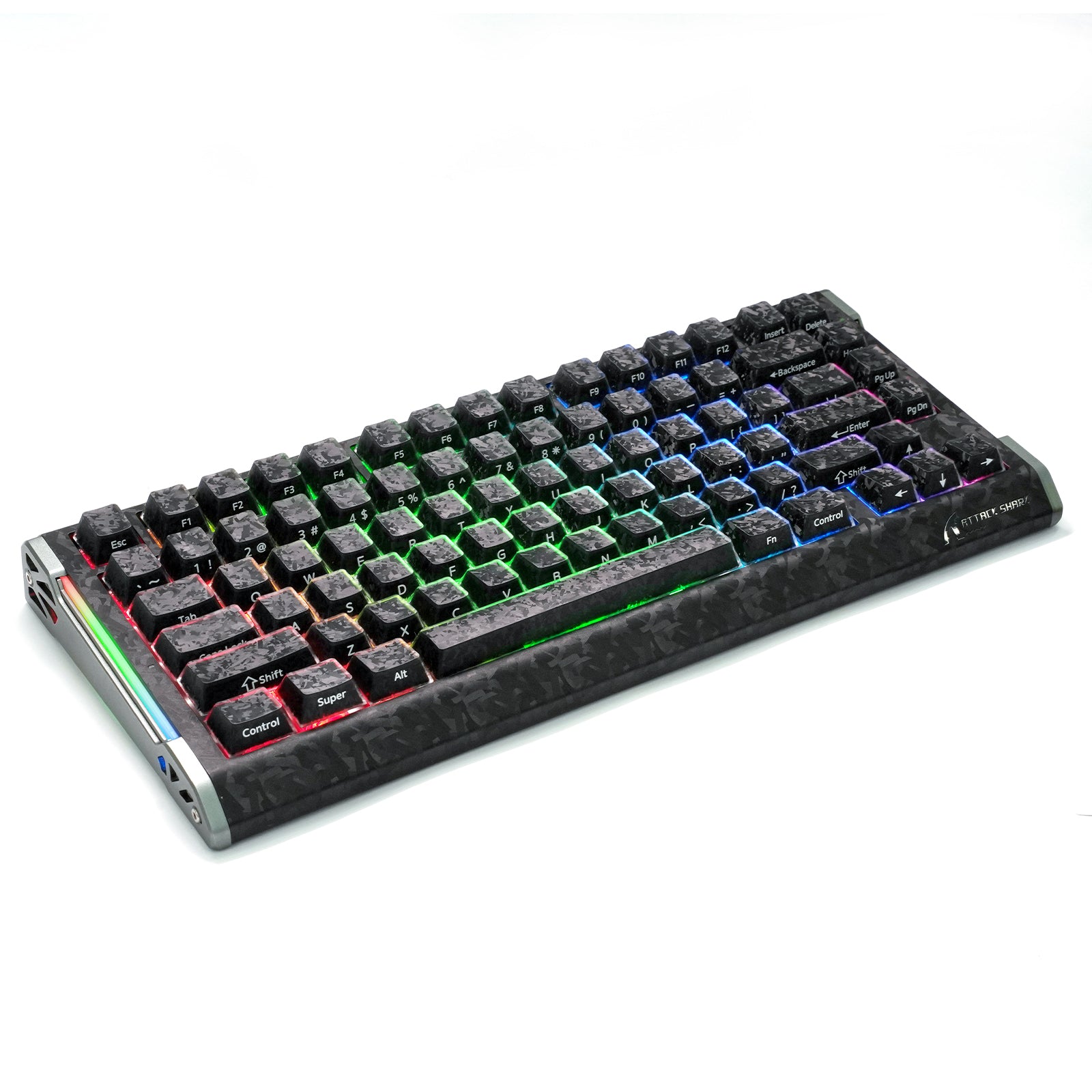 ATTACK SHARK SK04 119 Keys Forged Carbon Crystal Keycaps, ANSI/ISO