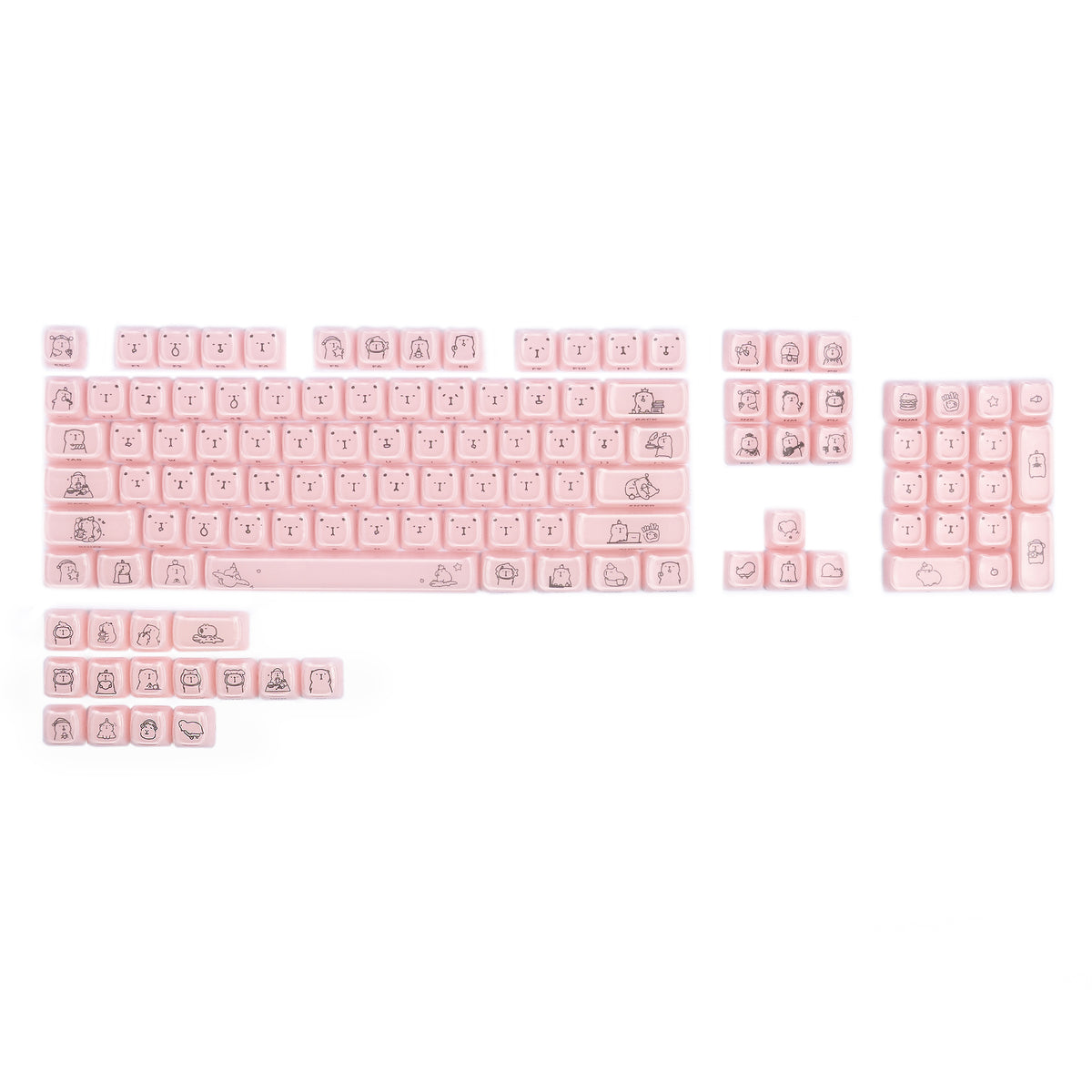 ATTACK SHARK SK05 118/119 Keys PBT Keycaps, MOA, ANSI
