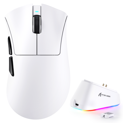 ATTACK SHARK V3 PRO Ultra-Light Tri-Mode Gaming Mouse with Charging Dock