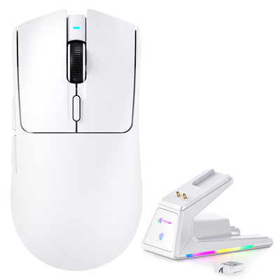 ATTACK SHARK X1 Tri-mode Gaming Mouse With Touchpad RGB Charging Dock PAW3395PRO Sensor