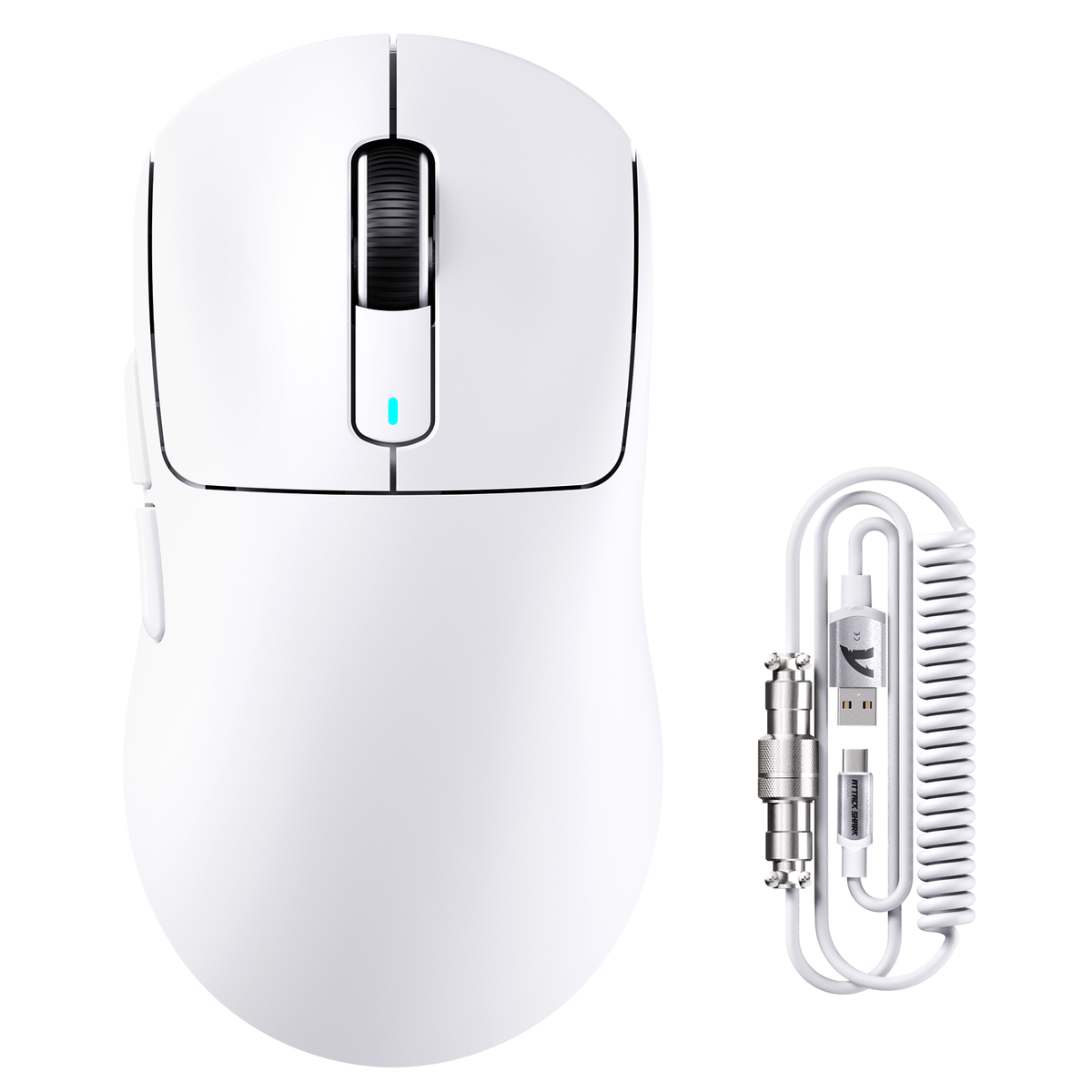 Maxdata Mouse Wireless Gaming Mouse with Coiled Cable | X3MAX Pro Gear