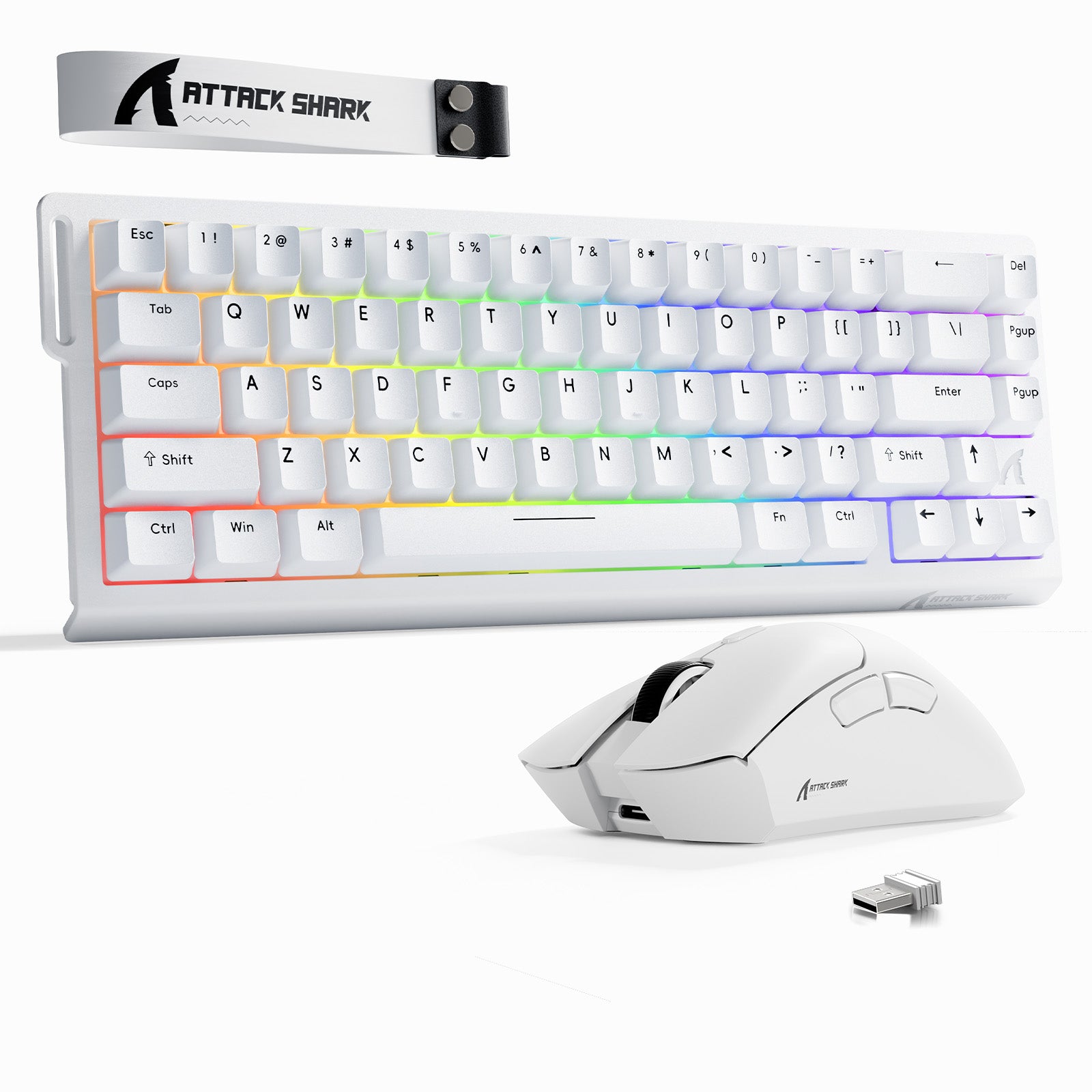 ATTACK SHARK X68HE Rapid Trigger Keyboard + R1 Wireless Gaming Mouse B
